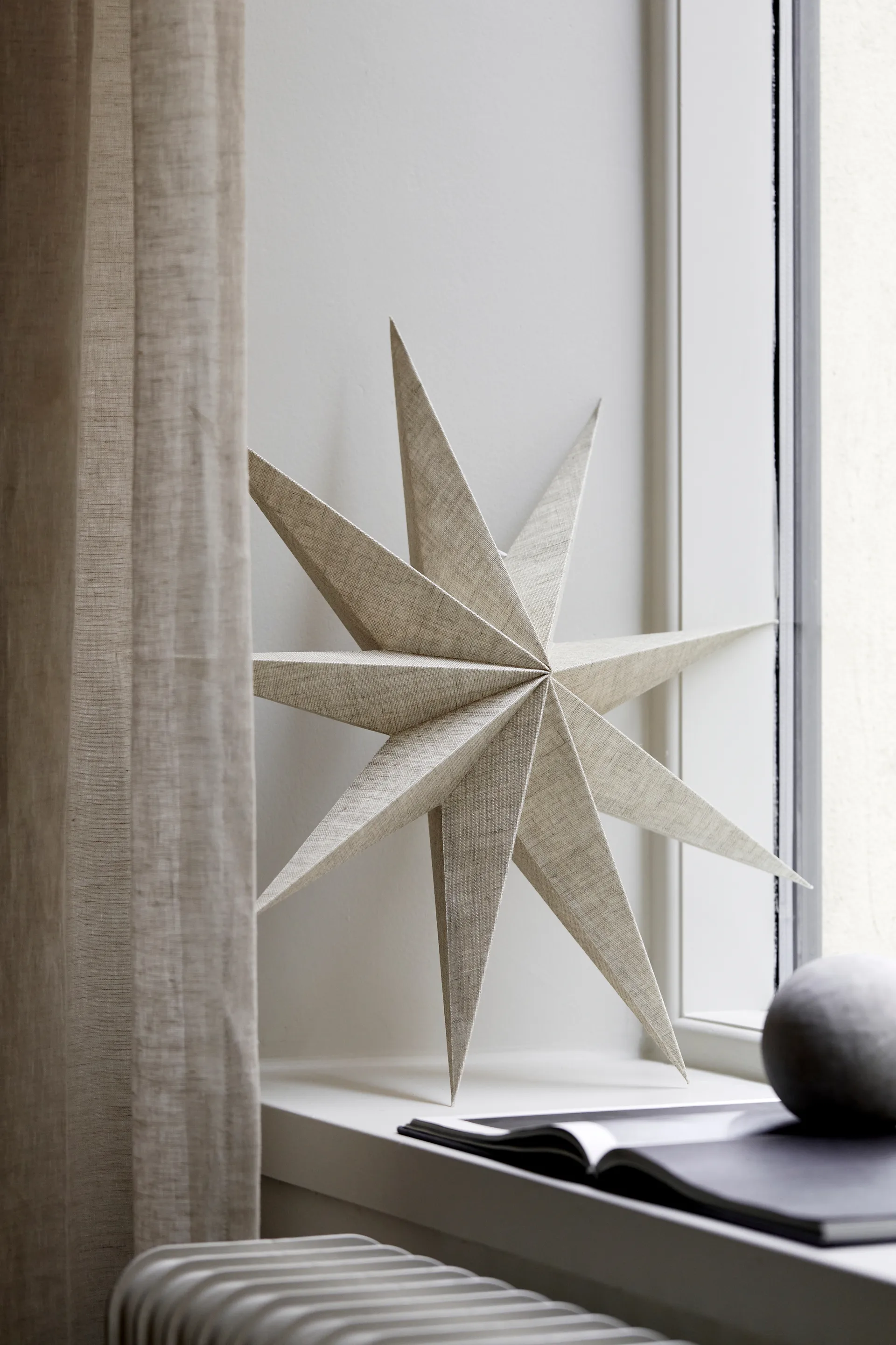 Lina advent star Ø80 cm, Natural Watt & Veke