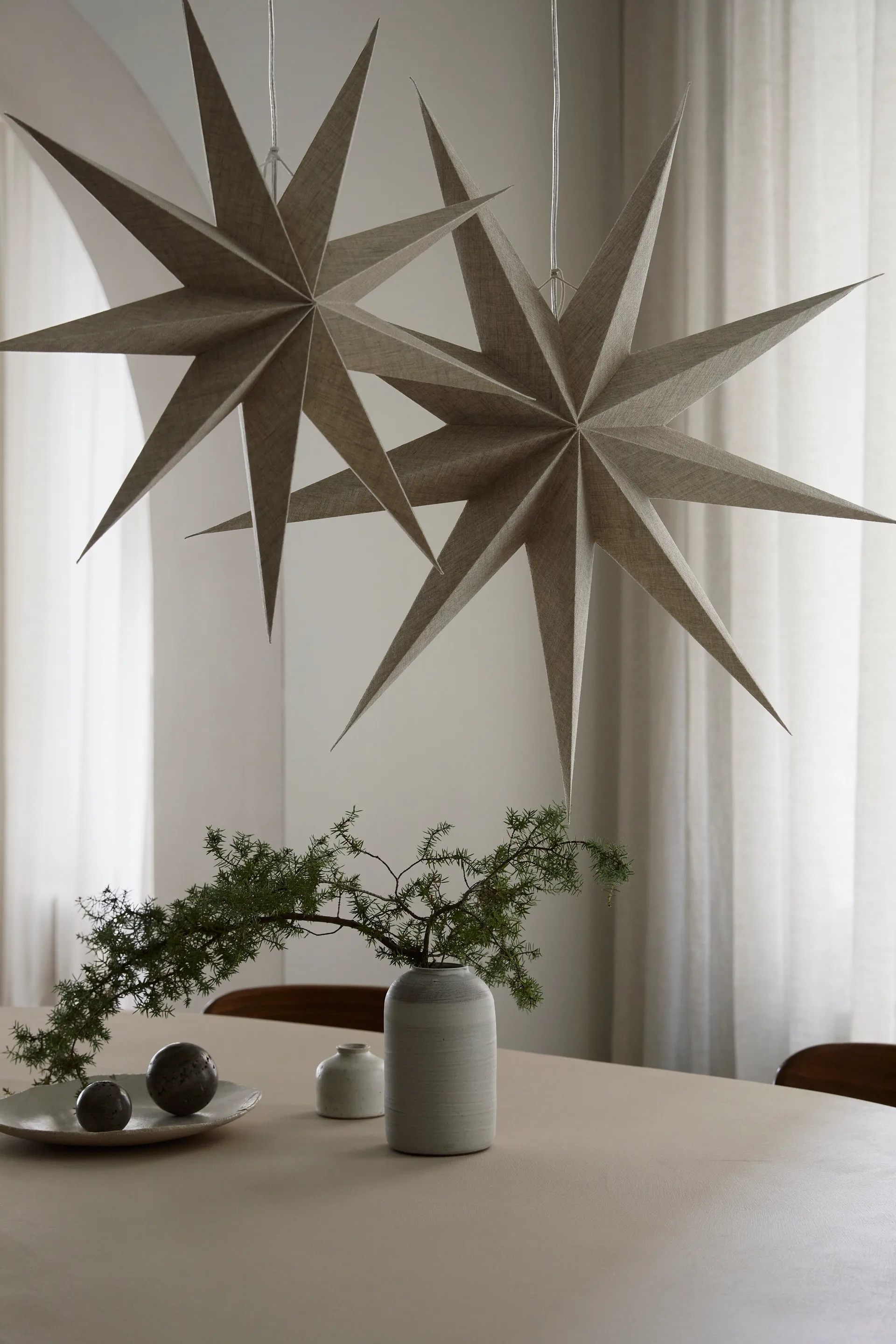 Lina advent star Ø80 cm, Natural Watt & Veke