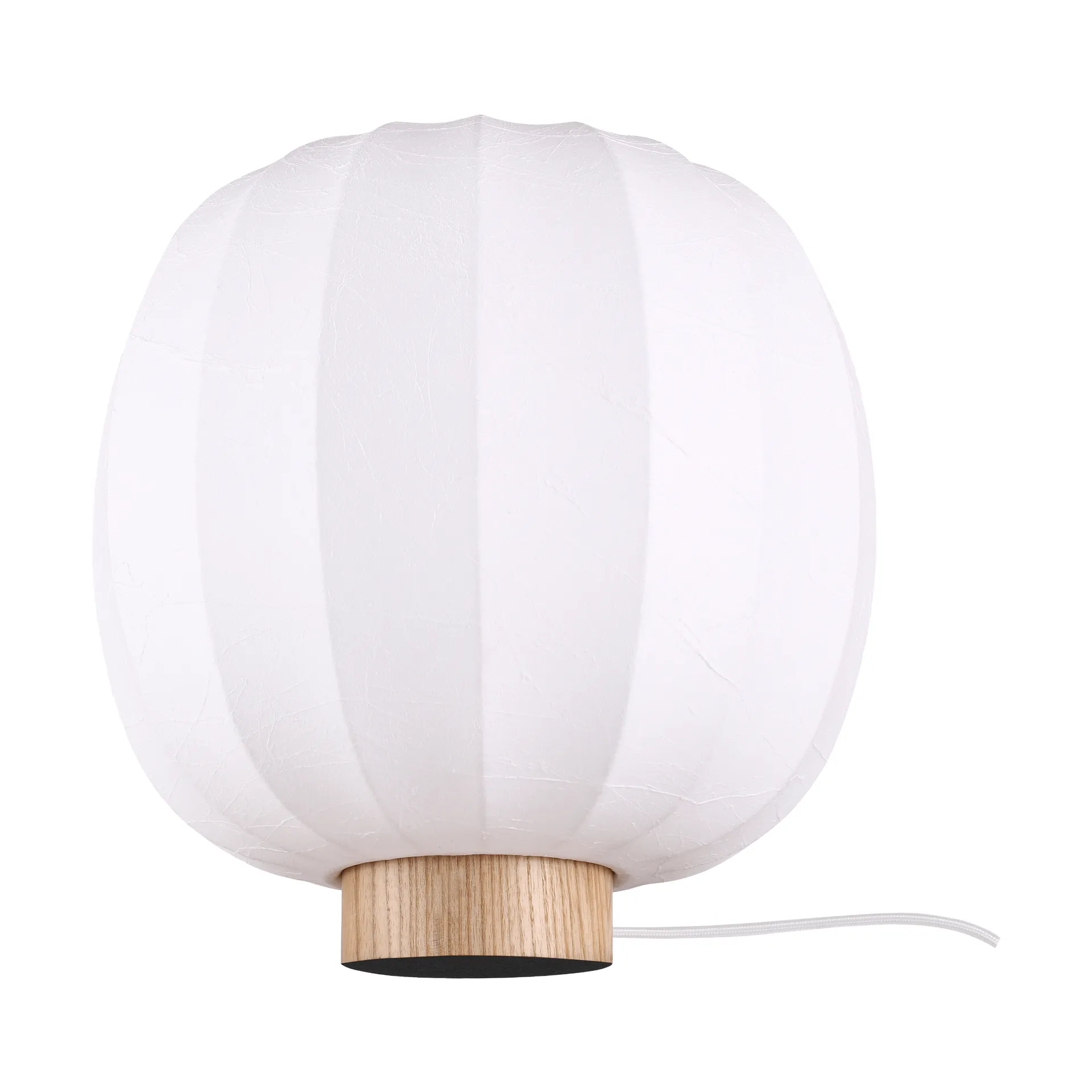 Lunari table lamp, White-Natural ash, Ø30x32 cm Watt & Veke