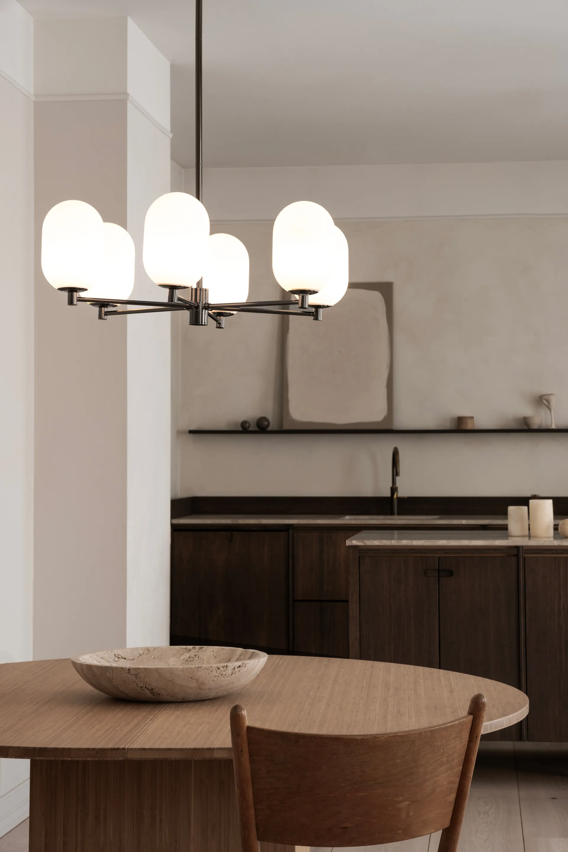 Noor chandelier Ø65 cm, White Watt & Veke