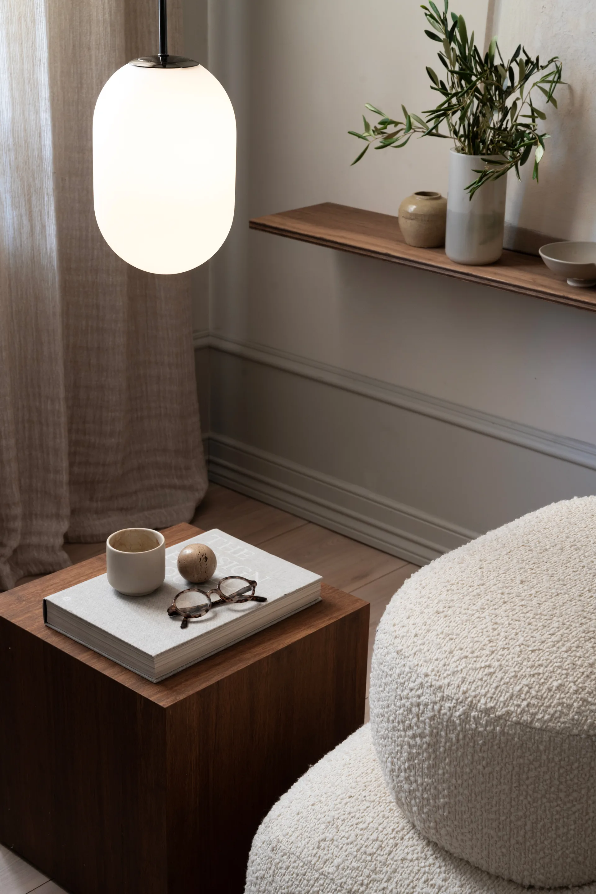 Noor pendant M Ø18 cm, White Watt & Veke