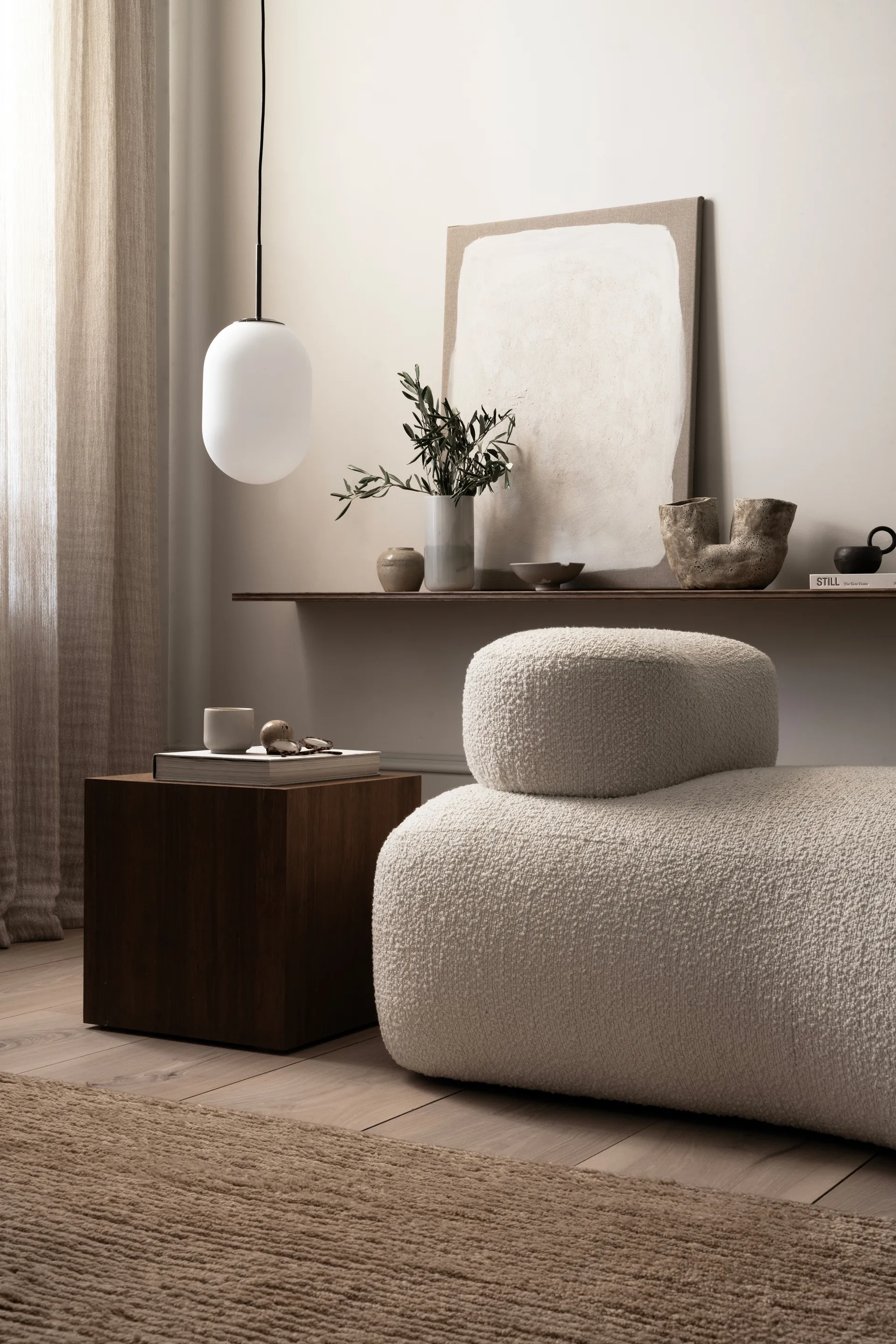 Noor pendant M Ø18 cm, White Watt & Veke