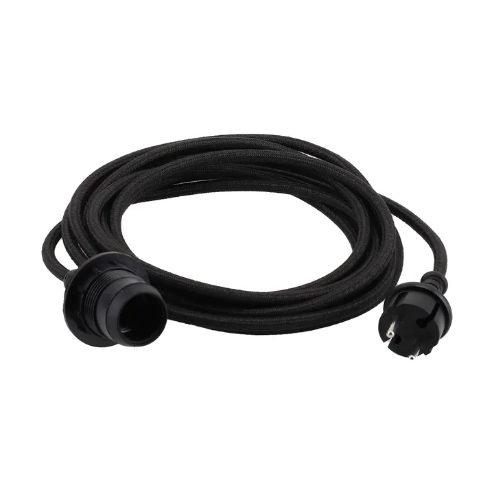 Outdoor cable set - Black, 500 cm, E27 - Watt & Veke