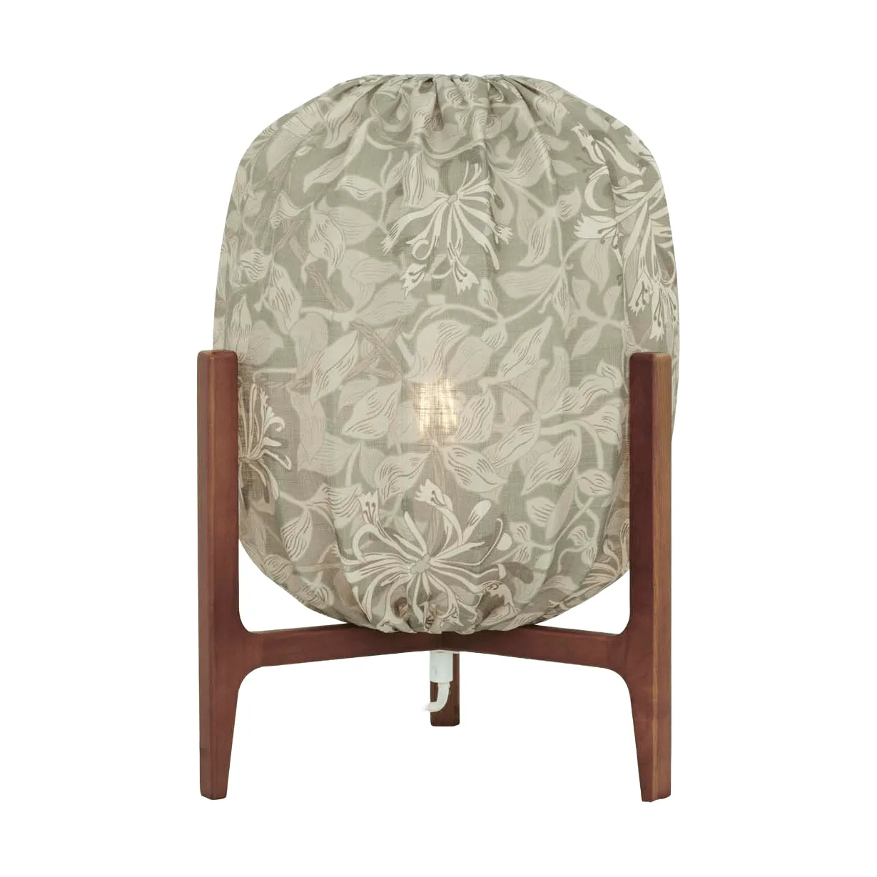 Prisma table lamp, Dark ash-Honeysuckle beige, Ø27x42 cm Watt & Veke