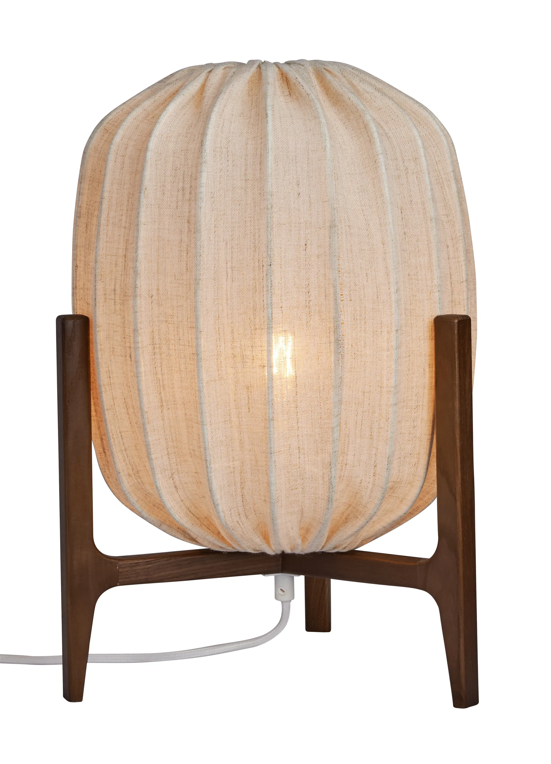 Prisma table lamp, Dark ash-natural, Ø27x42 cm Watt & Veke