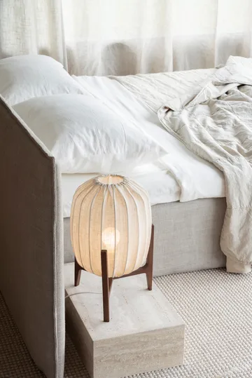 Prisma table lamp - Dark ash-natural, Ø27x42 cm - Watt & Veke