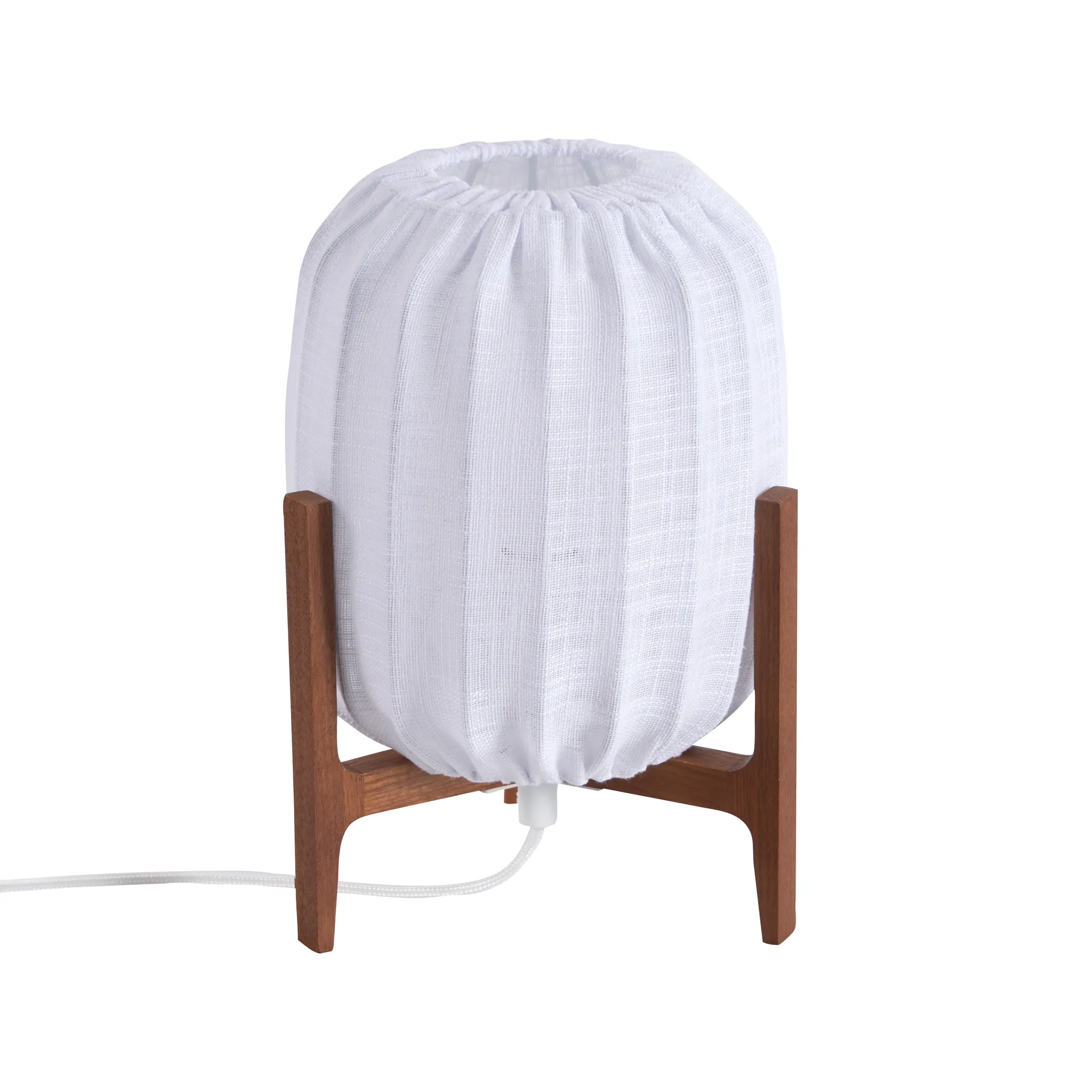 Prisma table lamp, Dark ash-White, Mini Ø16x24.3 cm Watt & Veke