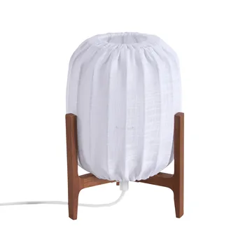 Prisma table lamp - Dark ash-White, Mini Ø16x24.3 cm - Watt & Veke