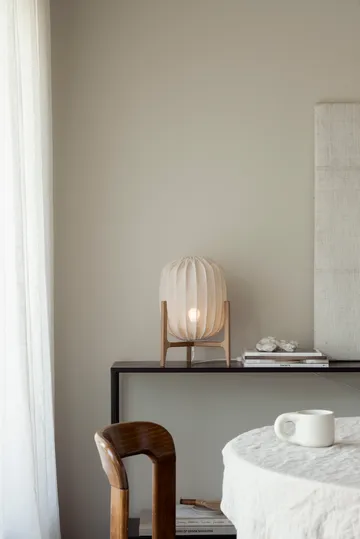 Prisma table lamp - Oak-natural, Ø27x42 cm - Watt & Veke