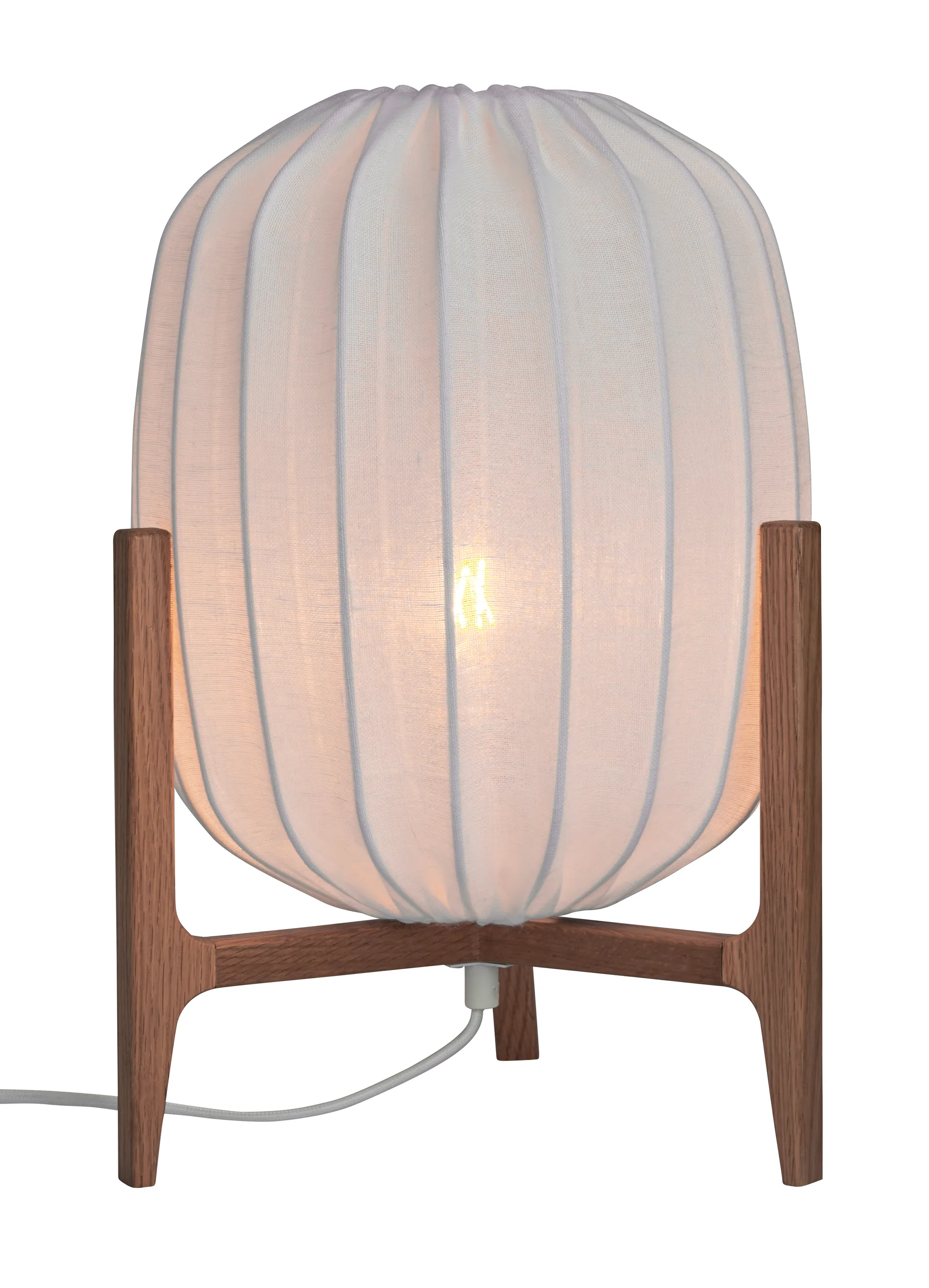 Prisma table lamp, Oak-white, Ø27x42 cm Watt & Veke