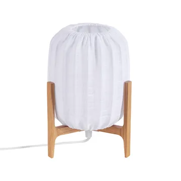 Prisma table lamp - Oak-White, Mini Ø16x24.3 cm - Watt & Veke