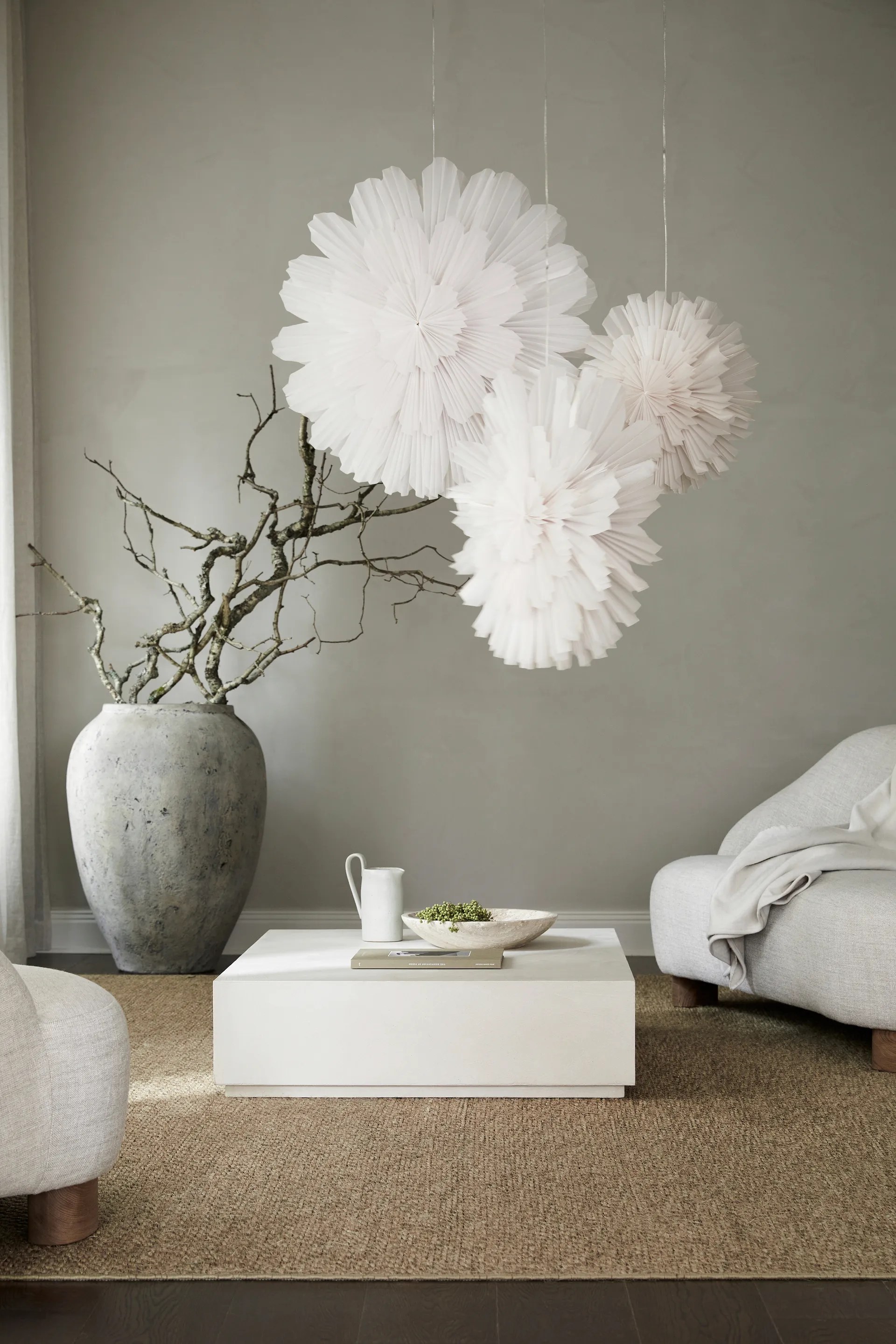 Snöblomma advent star, Ø80 cm Watt & Veke