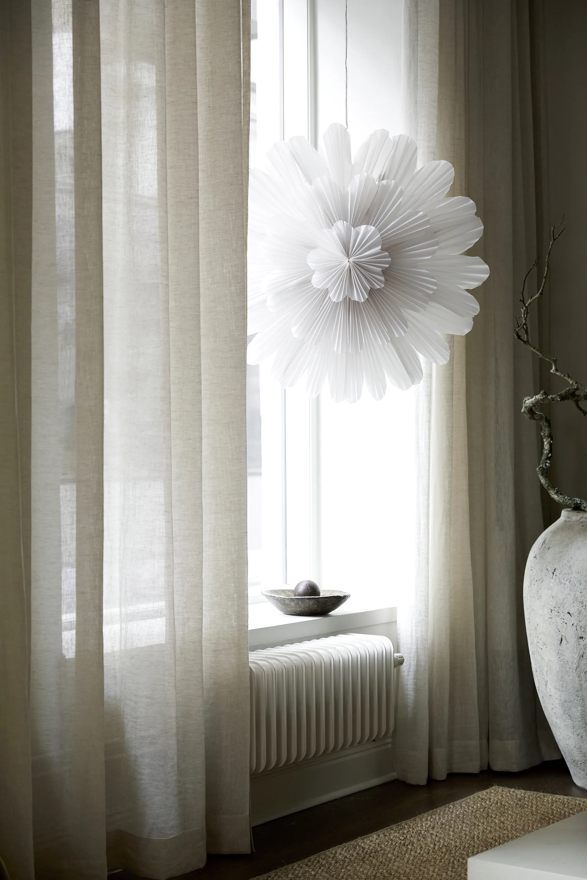 Snöblomma advent star, Ø80 cm Watt & Veke