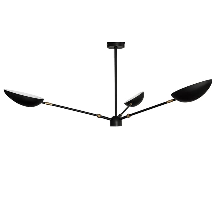 Spoon ceiling pendant lamp, matte black brass Watt & Veke