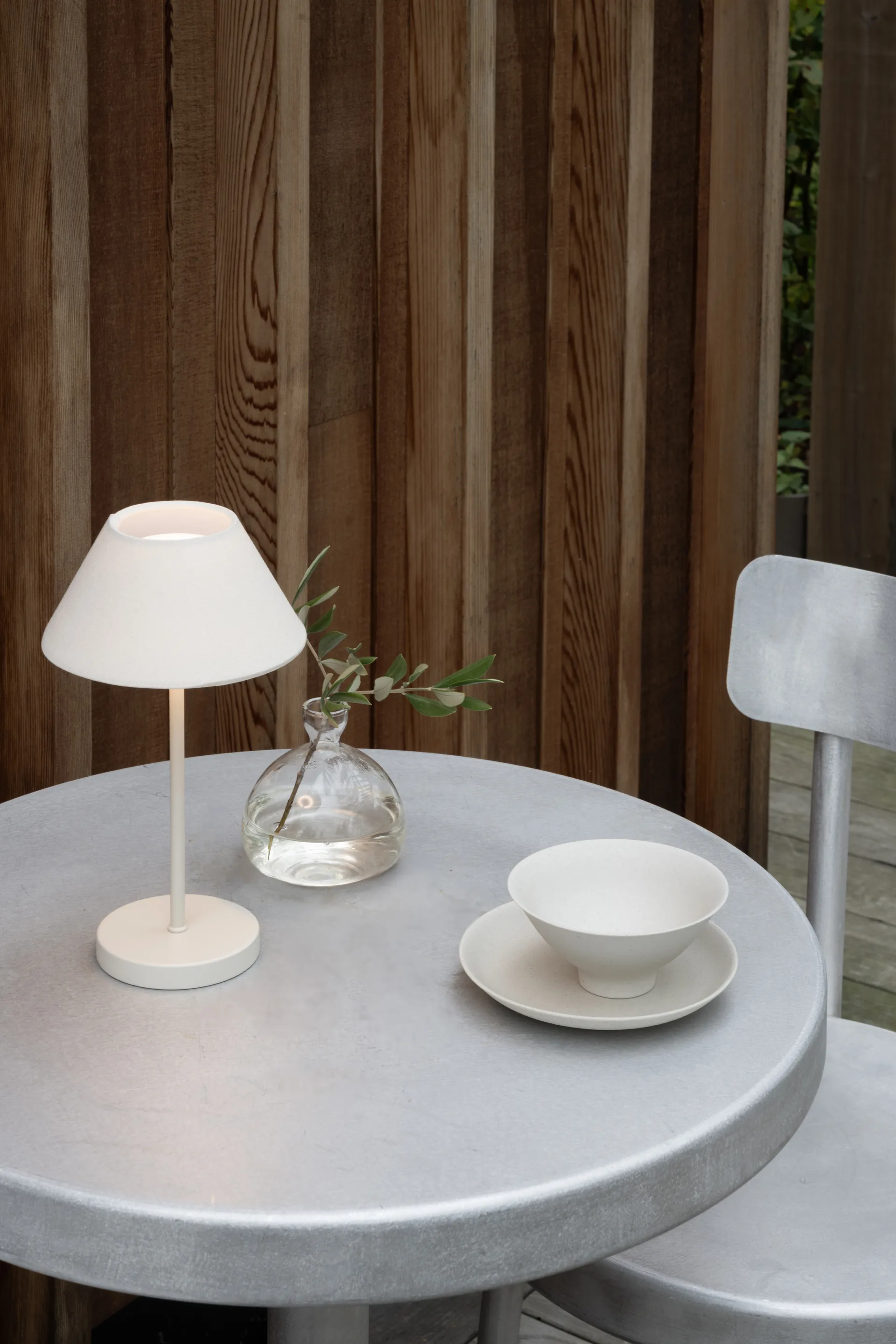 Teya portable table lamp, Off-white, Ø15×26 cm Watt & Veke