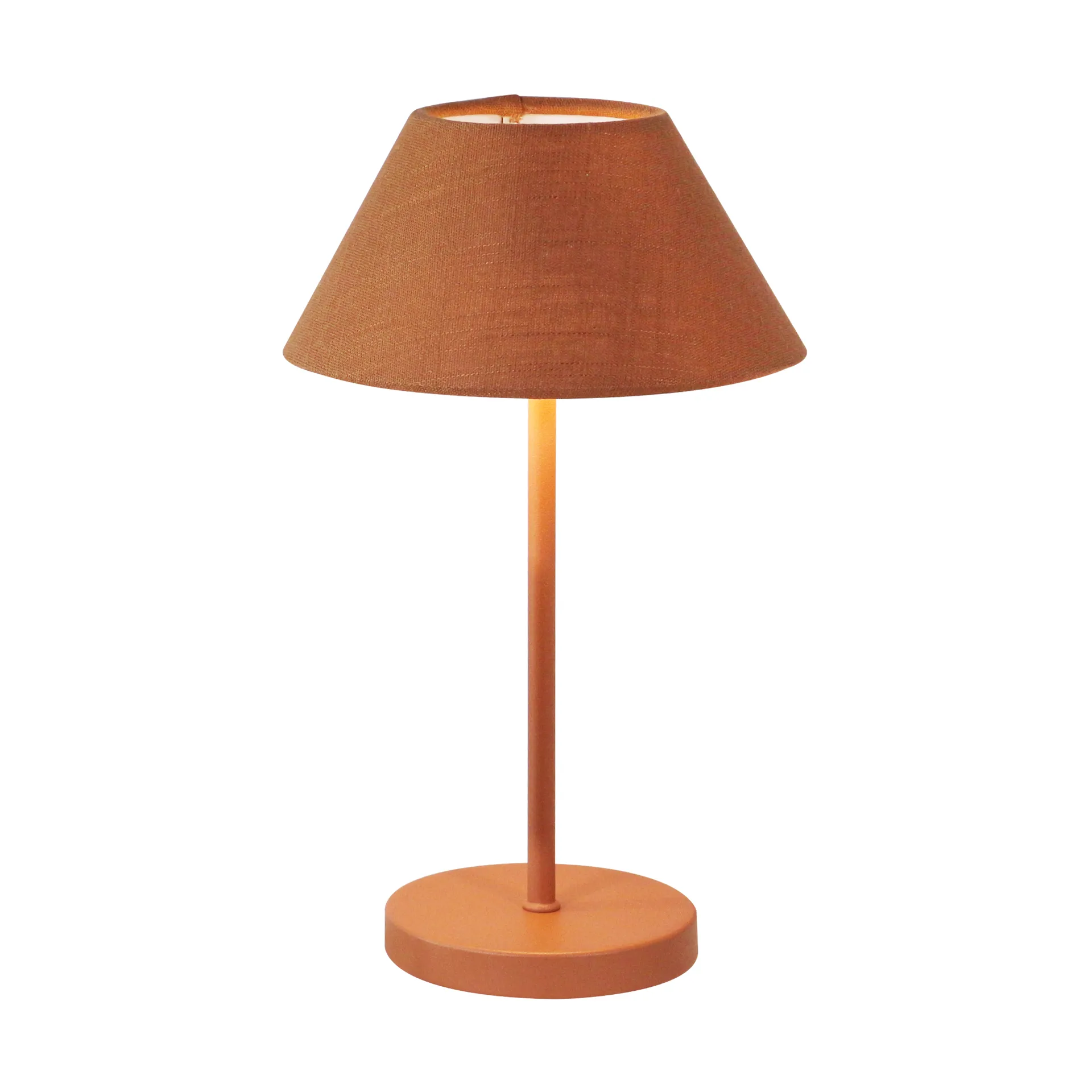 Teya portable table lamp, Terracotta, Ø15x26 cm Watt & Veke