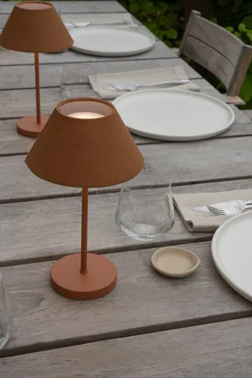 Teya portable table lamp - Terracotta, Ø15x26 cm - Watt & Veke