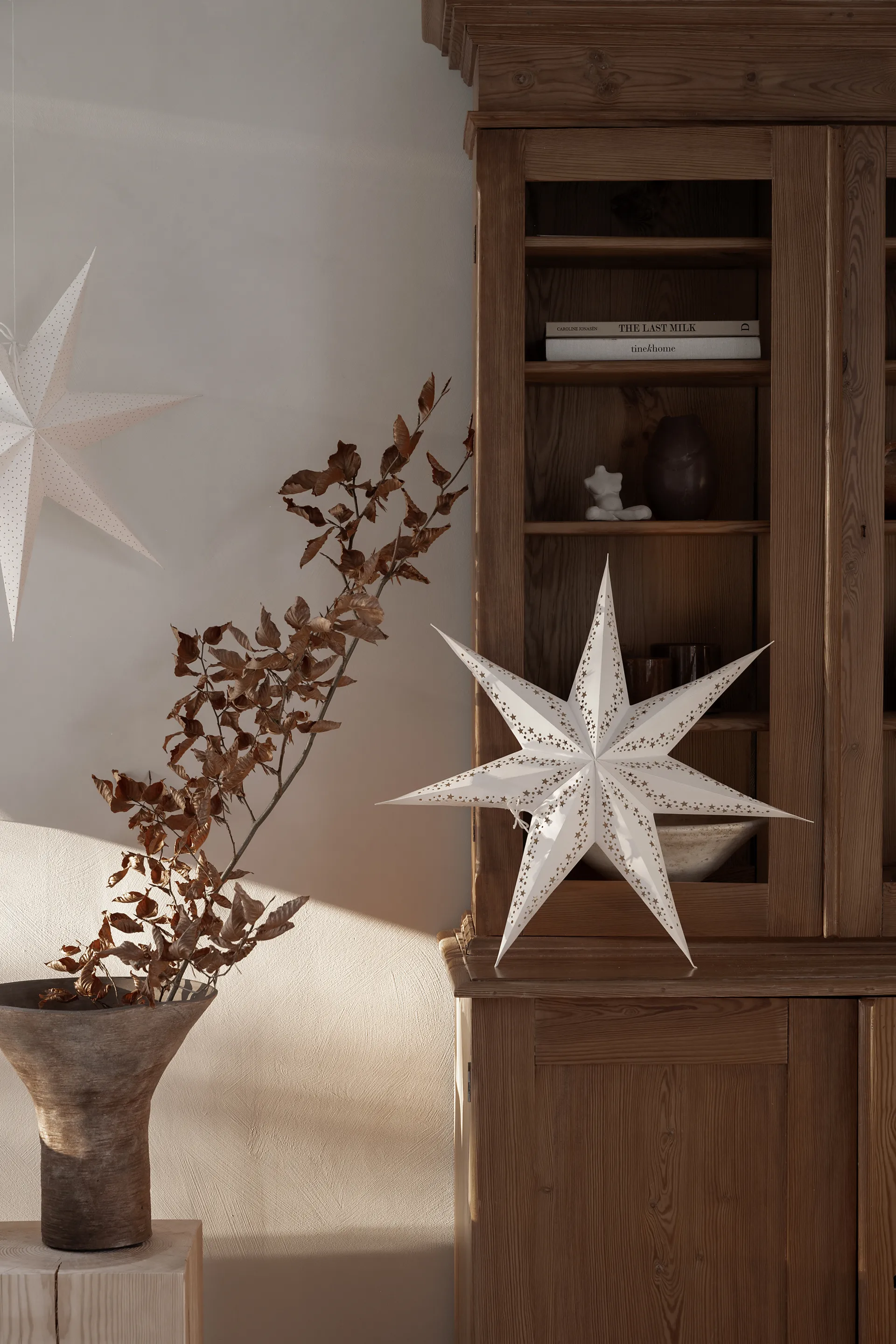 Vintergatan advent star 80 cm, white Watt & Veke