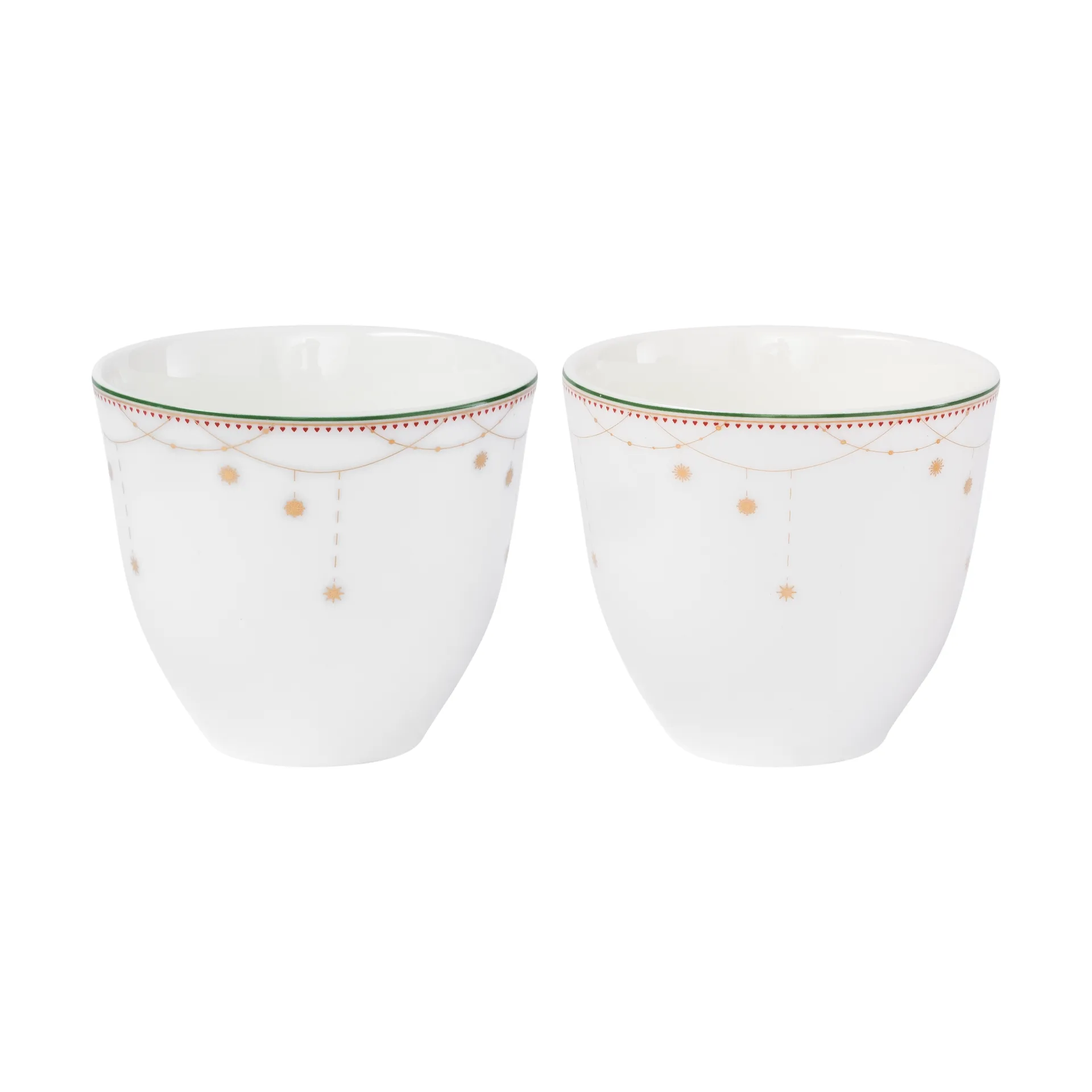 Christmas morning Garland cup 2-pack 20 cl, White Wik & Walsøe