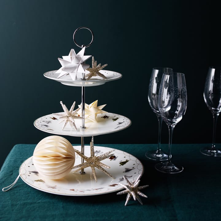 Julemorgen cake stand, white Wik & Walsøe