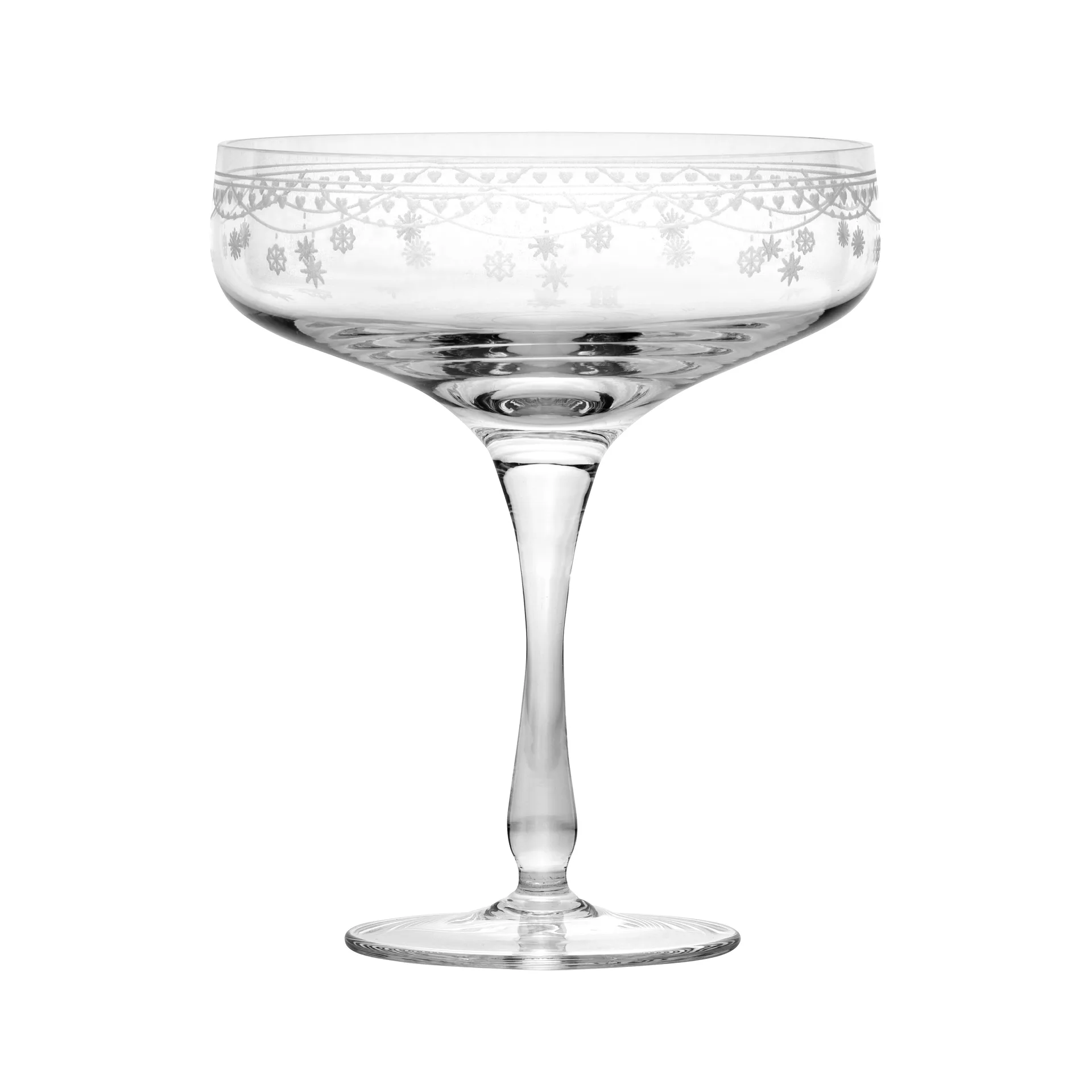 Julemorgen champagne glass, 20 cl Wik & Walsøe