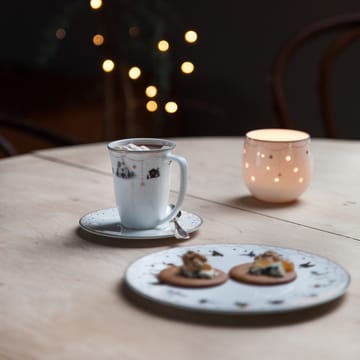 Julemorgen cup and saucer 20 cl - white - Wik & Walsøe