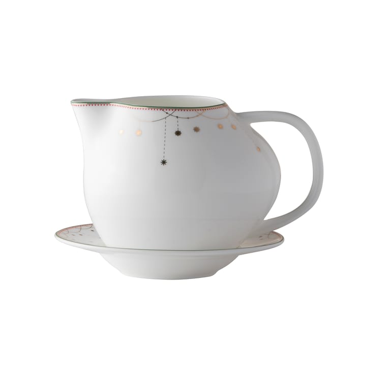 Julemorgen serving jug with bowl - White-multi - Wik & Walsøe