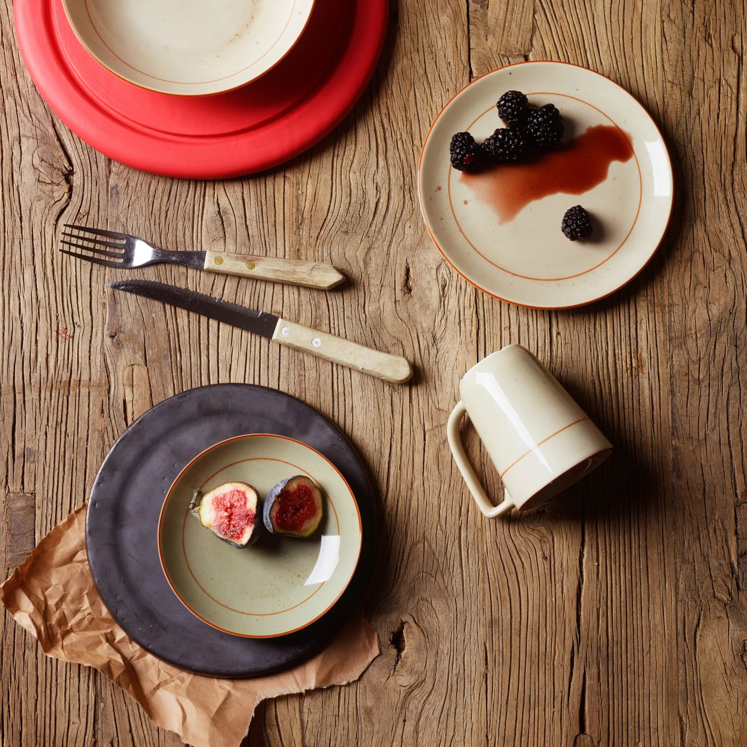 Rustikk deep plate green, 13 cm Wik & Walsøe