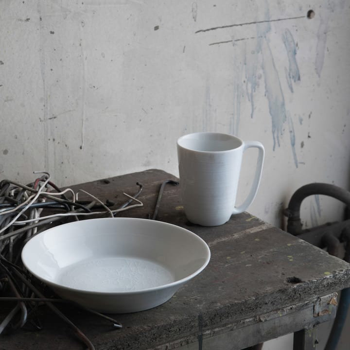 White wood deep plate, 21 cm Wik & Walsøe