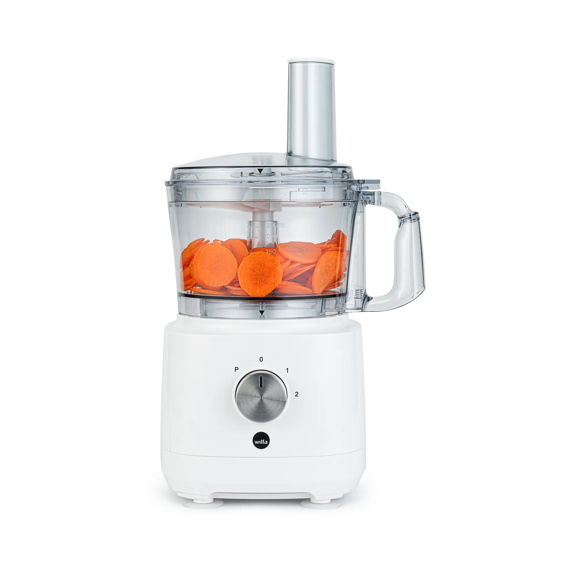 FP2-1000W easy food processor 1.2 L, White Wilfa