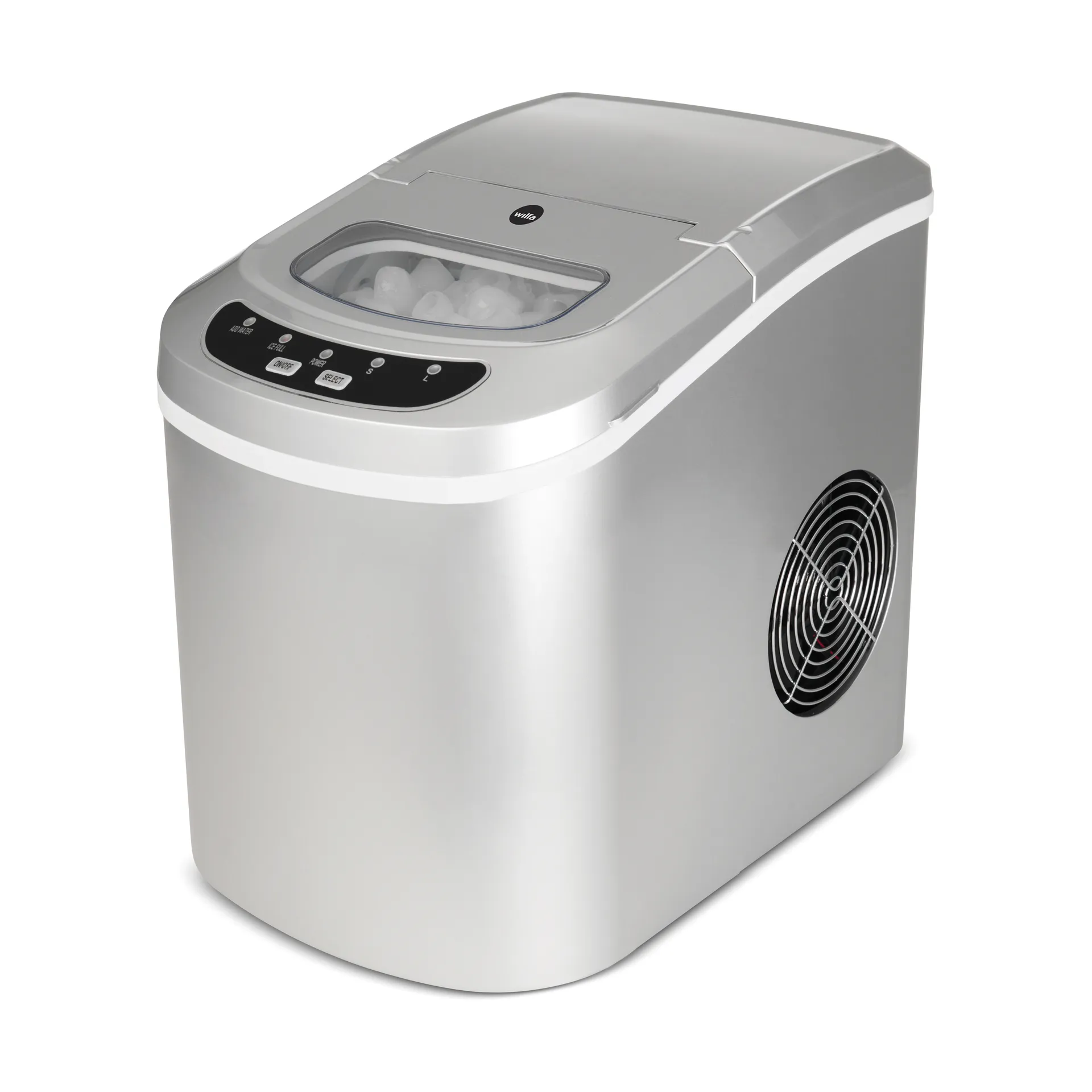 ICE-12S frostbite ice cube machine, Silver Wilfa