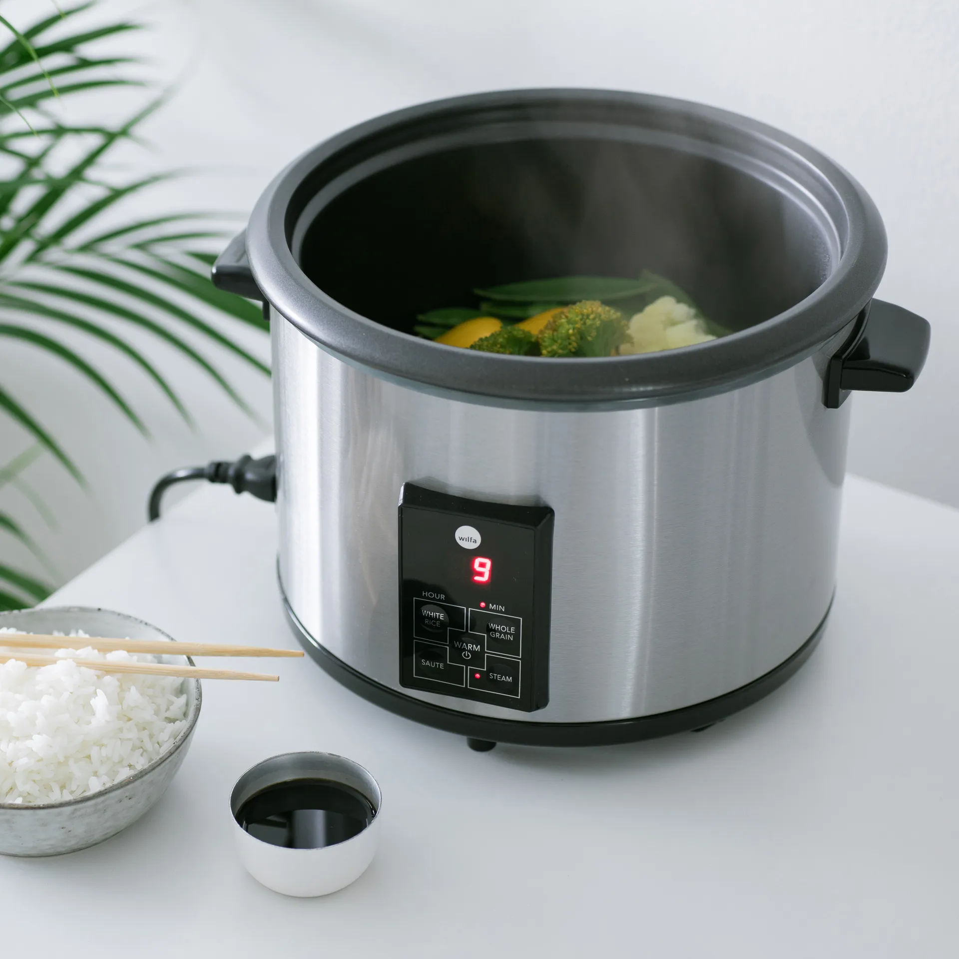RC-10CD gohan rice cooker 4 L, Silver Wilfa
