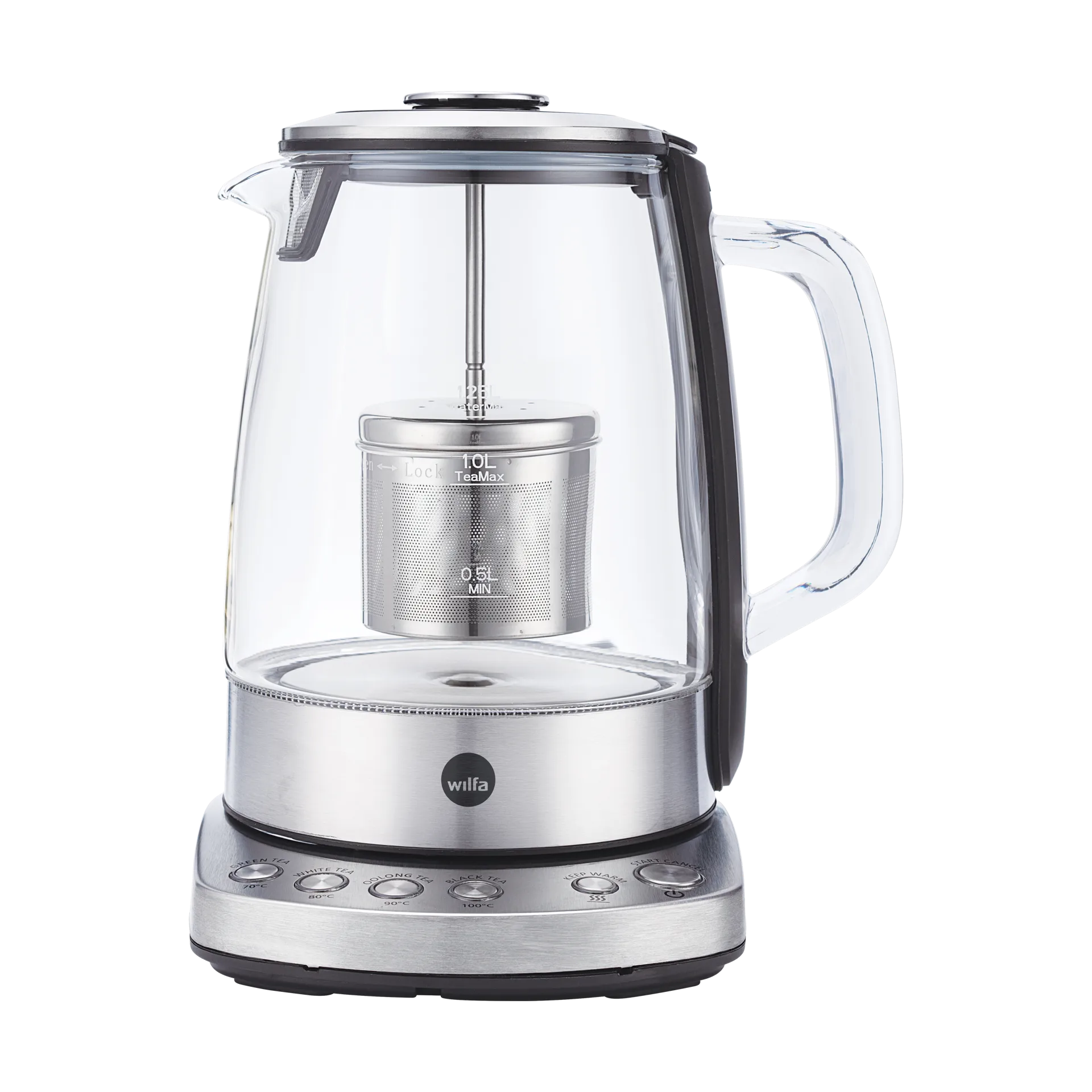 TM1-1500S cha tea maker 1.25 L, Silver Wilfa