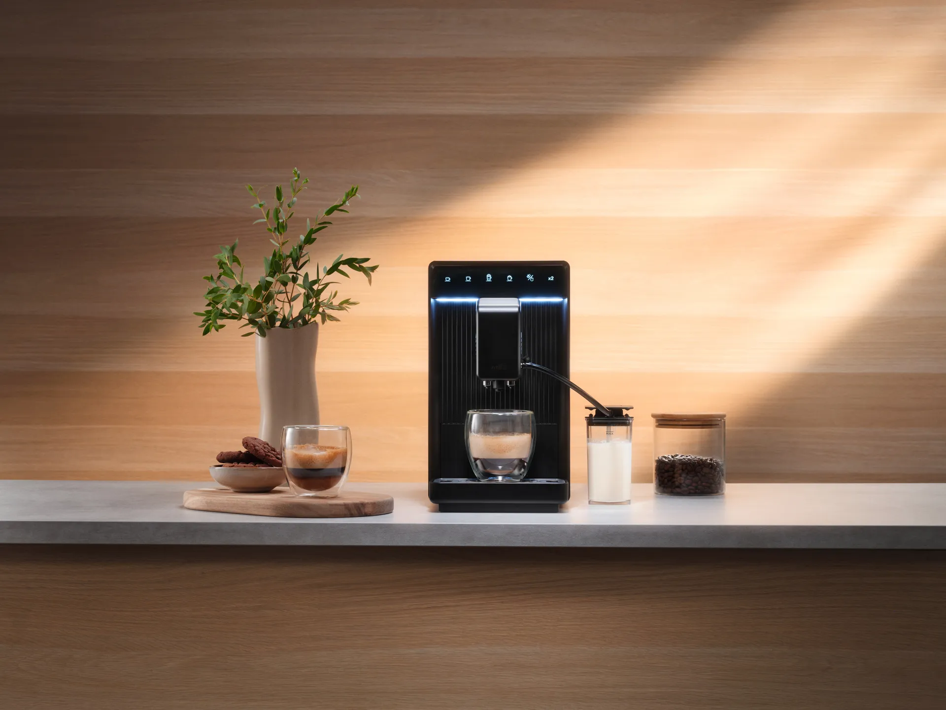 Volo EMA1B-TCM19 automatic espresso machine, Black Wilfa