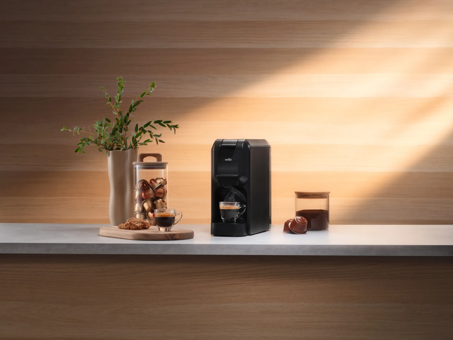 Volo MMA1T-TC15 multi mini coffee machine, Black Wilfa