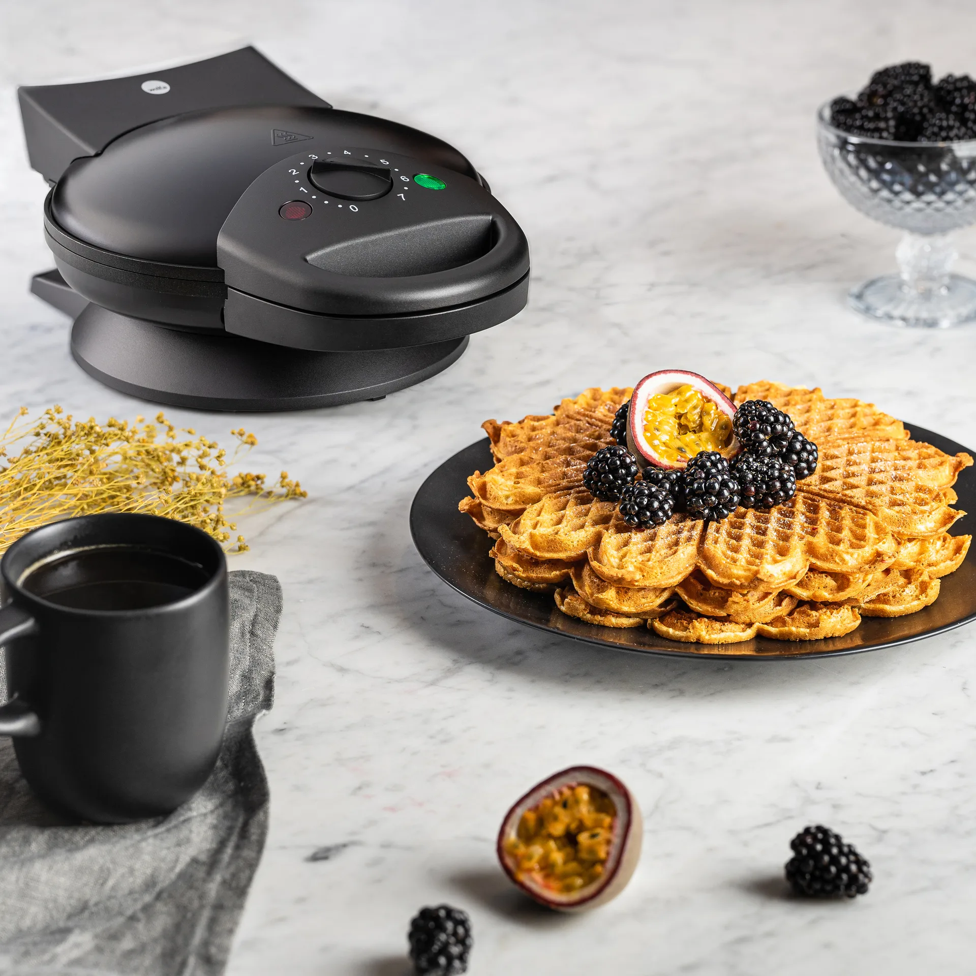 Wilfa Home WM623B waffle iron, Black Wilfa