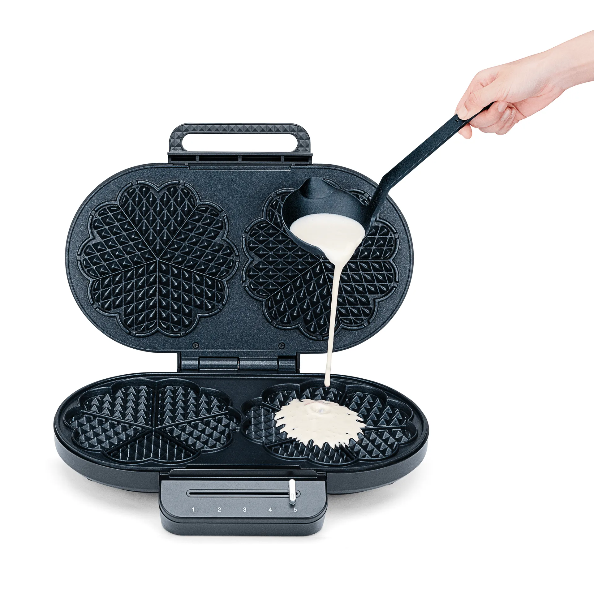 Wilfa WM4DB-160P double waffle maker, Black Wilfa