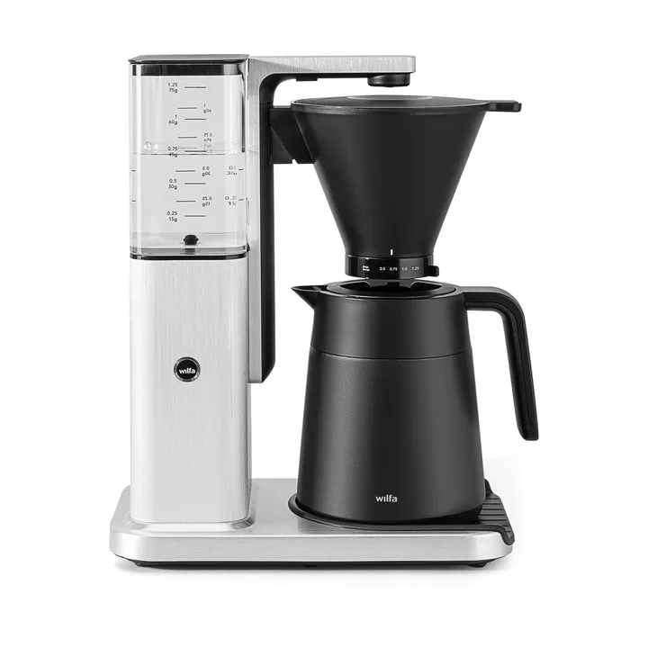 Wilfa Zense Alux thermal coffee maker - Aluminium-black, 1.25 L - Wilfa
