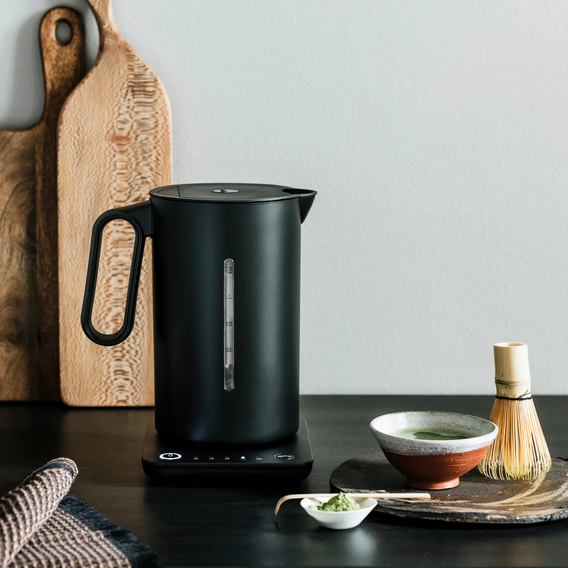 WSDK-2000B kettle temperature selection 1.25 L, Black Wilfa