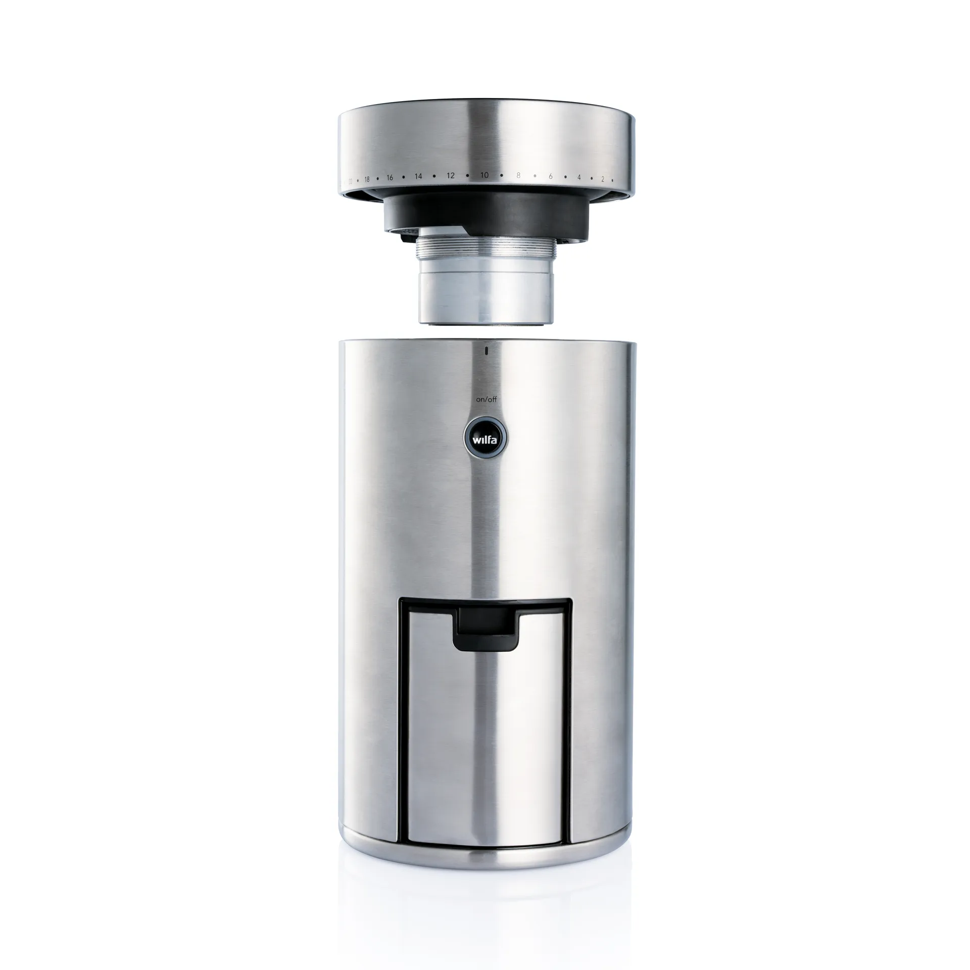 WSFB-100S coffee grinder, Silver Wilfa
