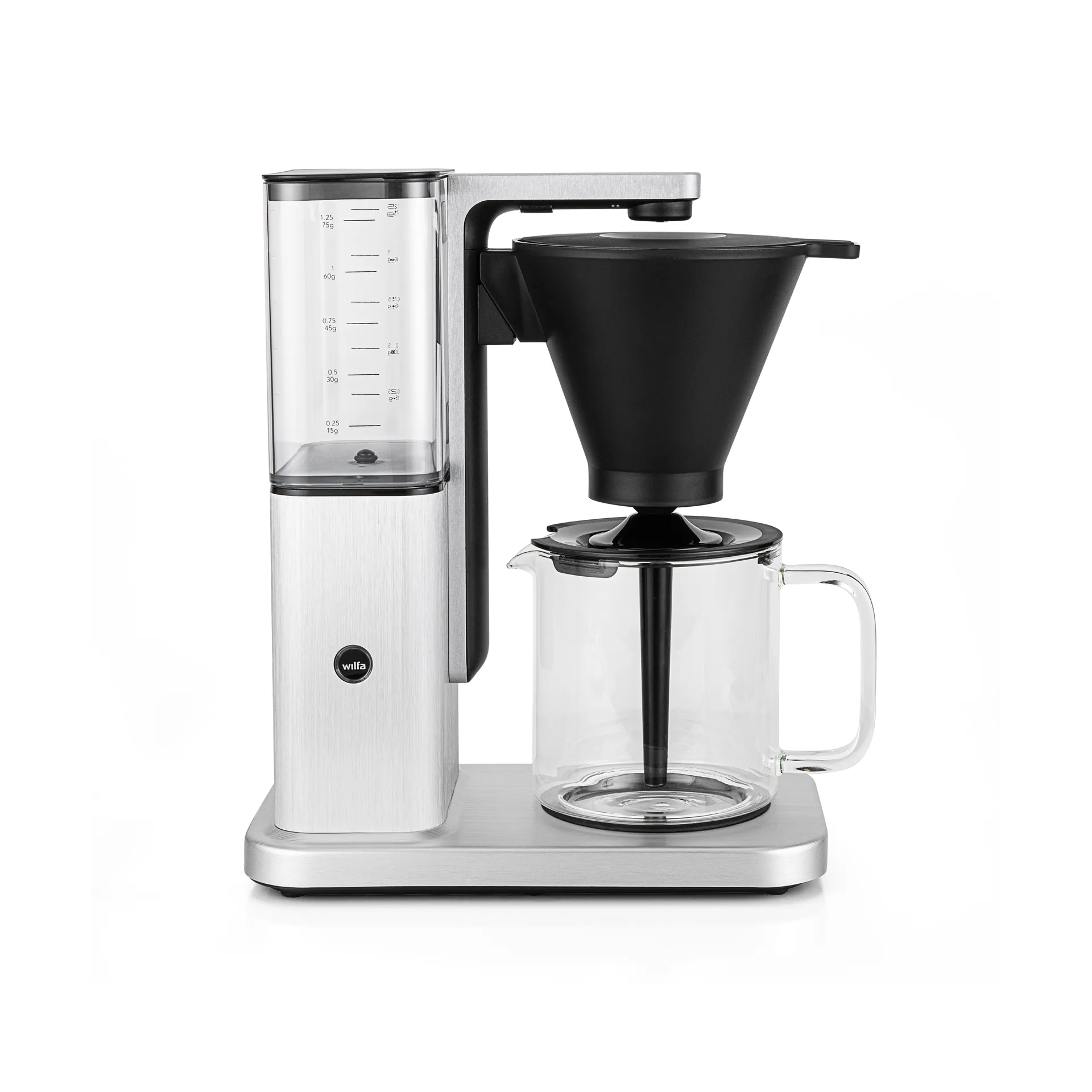 Zense CM10ABA-A125 alux auto coffee maker, Silver Wilfa