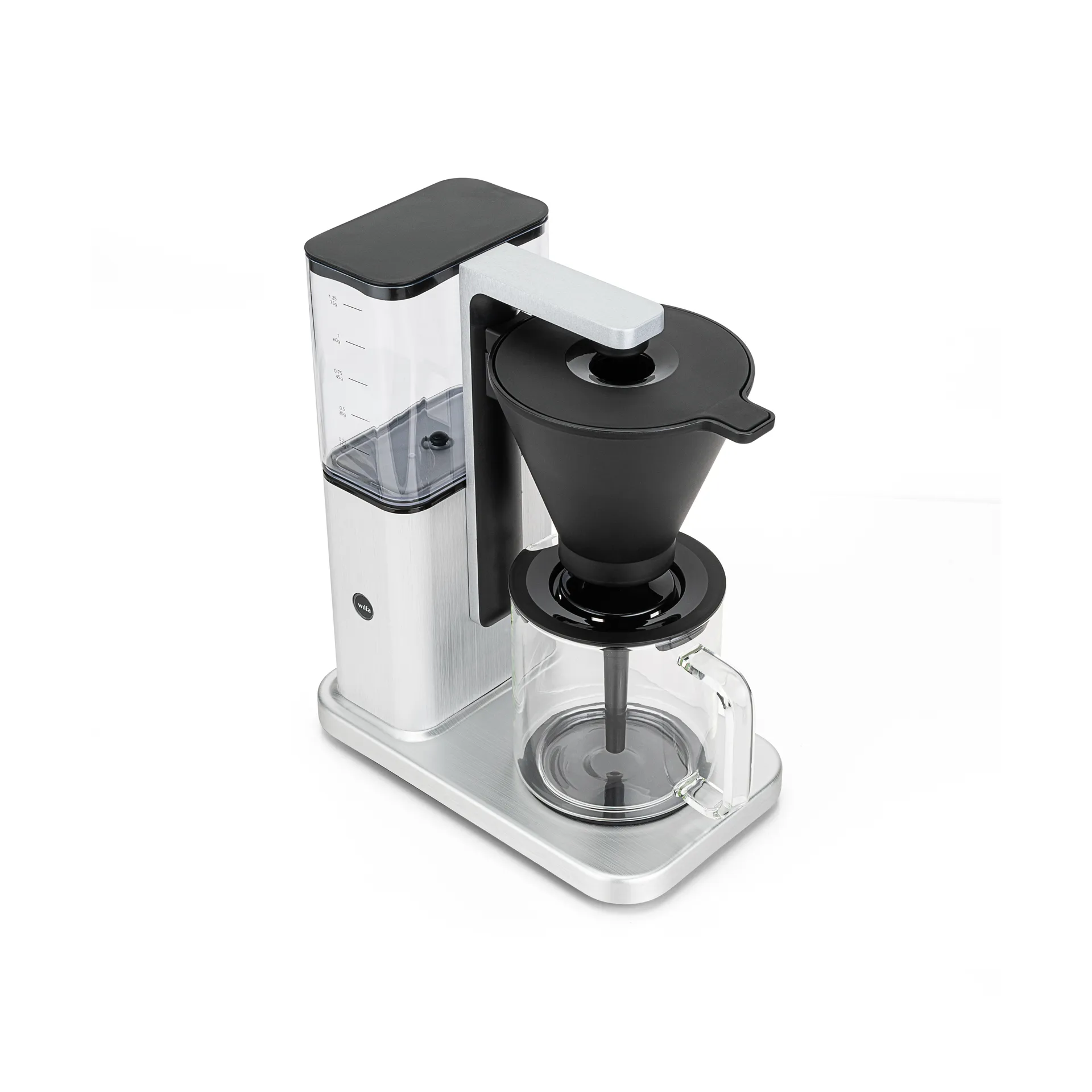 Zense CM10ABA-A125 alux auto coffee maker, Silver Wilfa