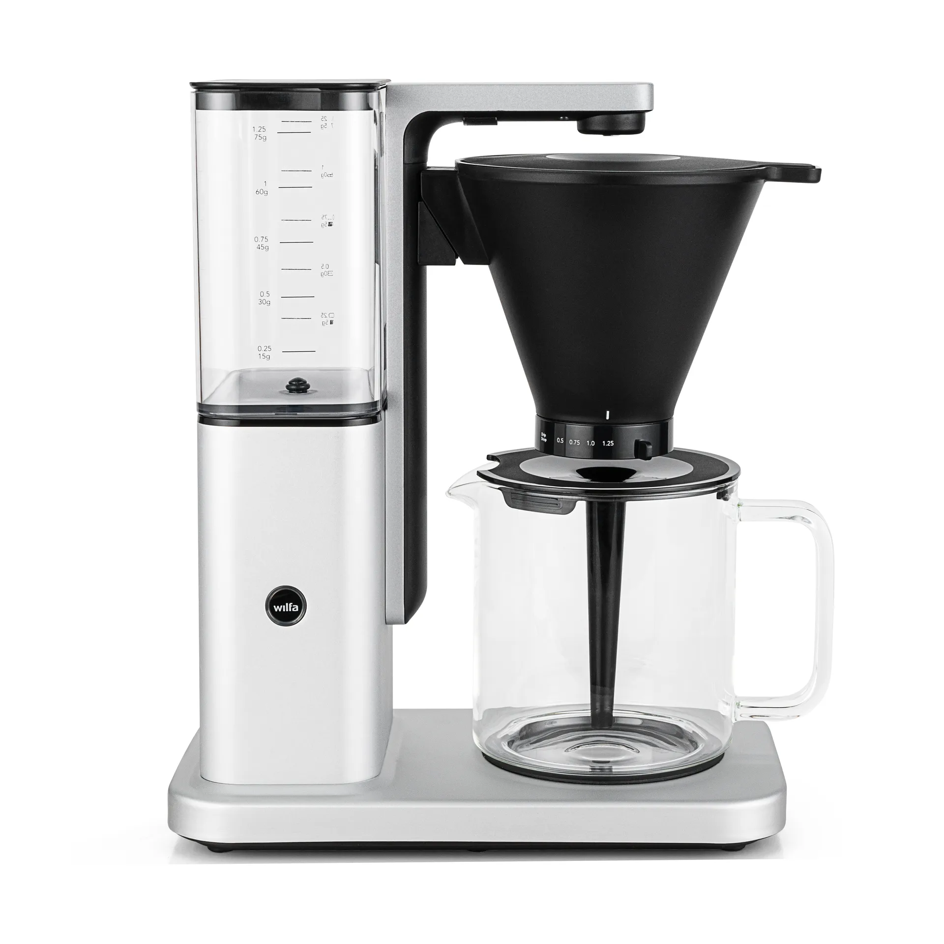 Zense CM10APA-M125 alux coffee maker, Silver Wilfa