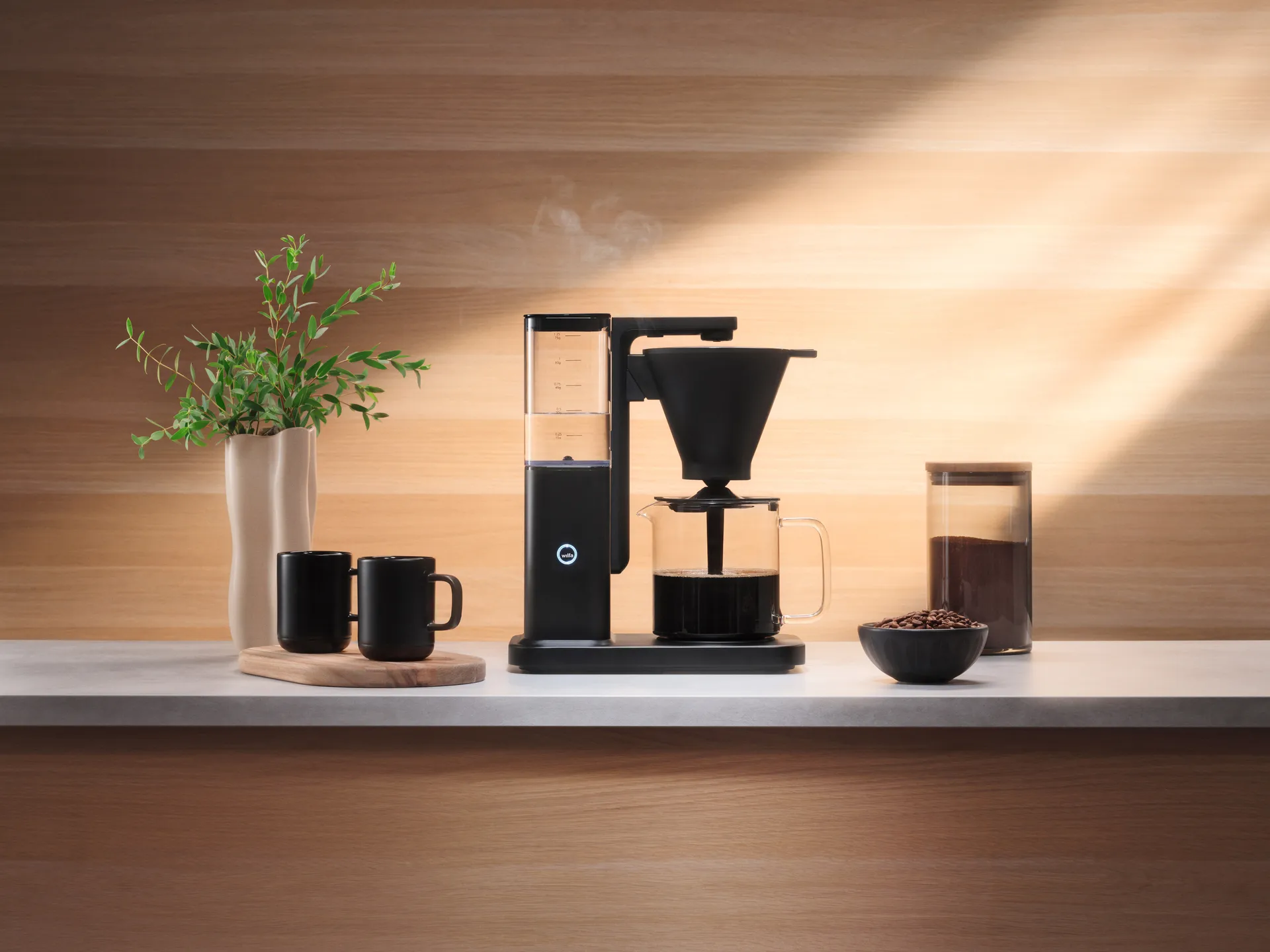 Zense CM10B-A125 auto coffee maker, Black Wilfa