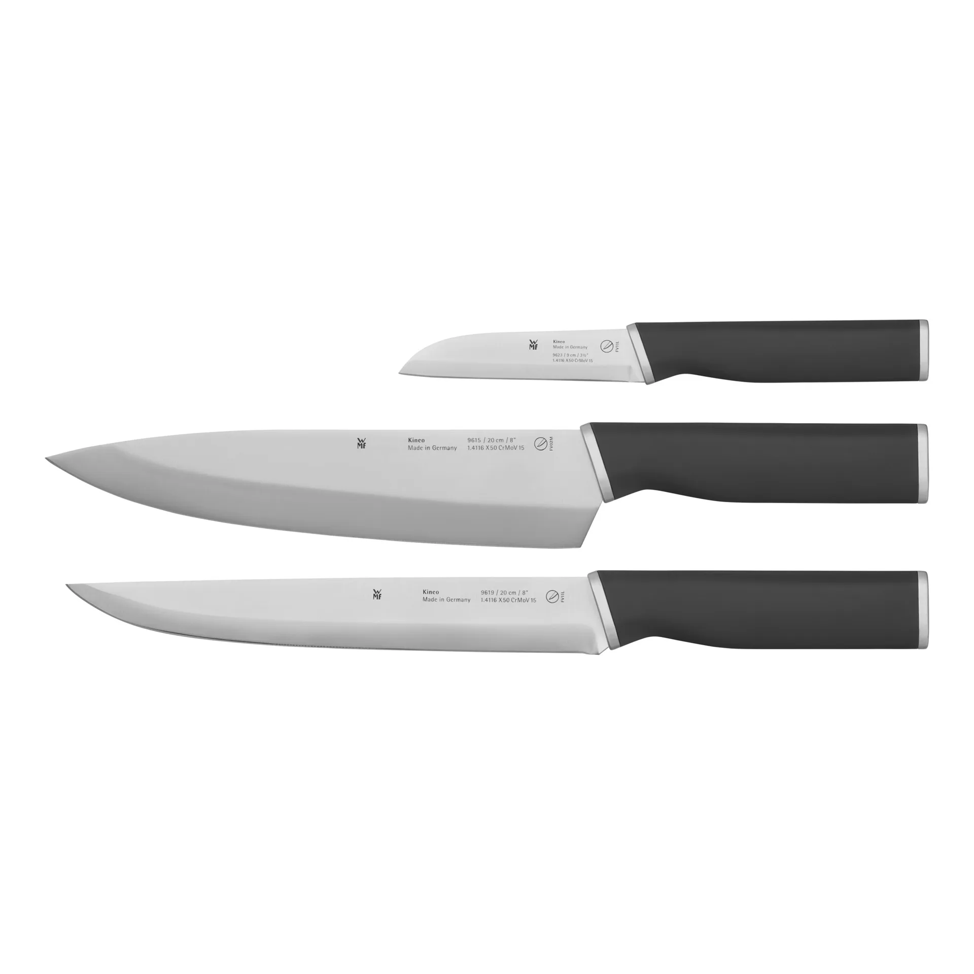 Kineocromargan knife set - 3 pieces, Stainless steel WMF