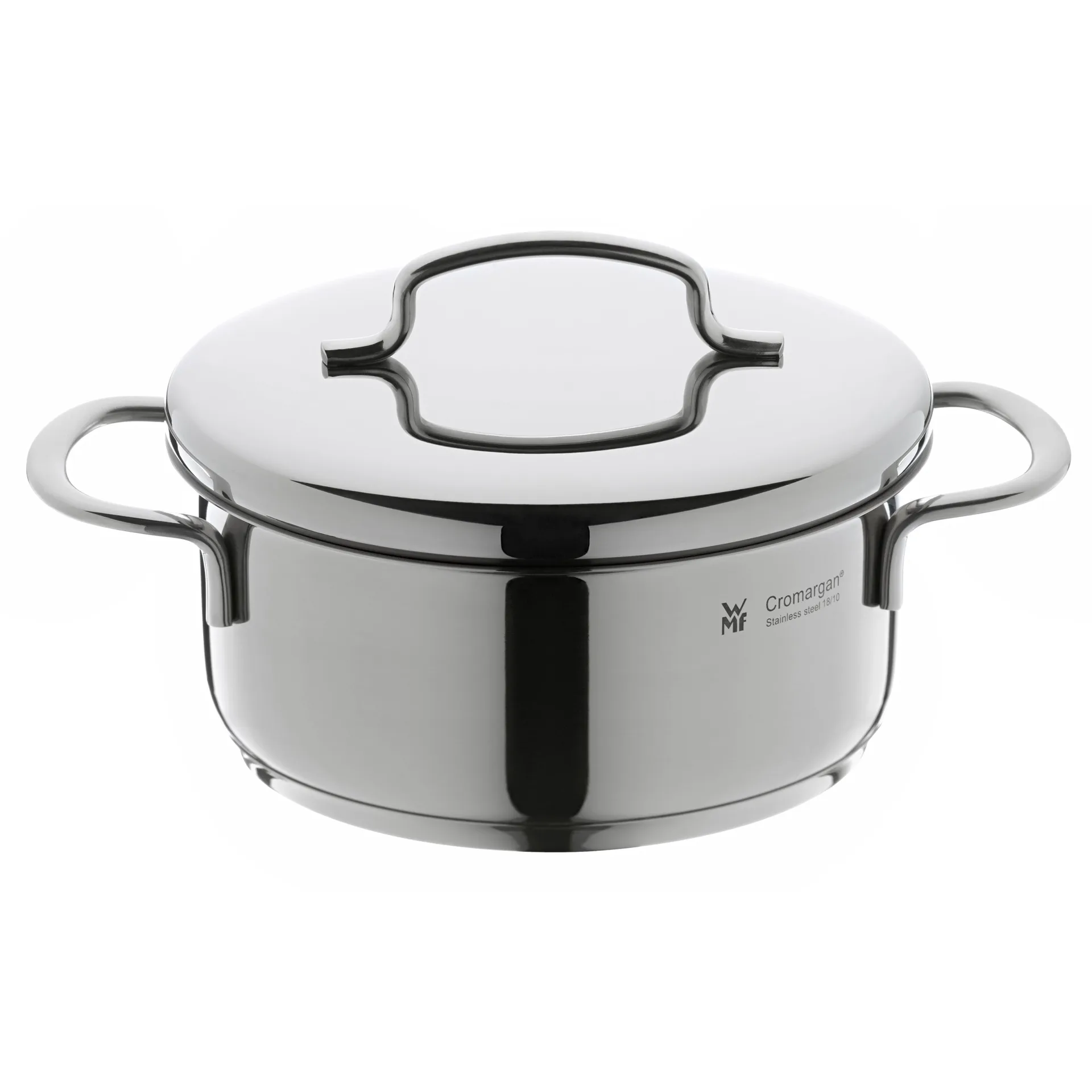 Mini low pot with lid 14 cm, Stainless steel WMF