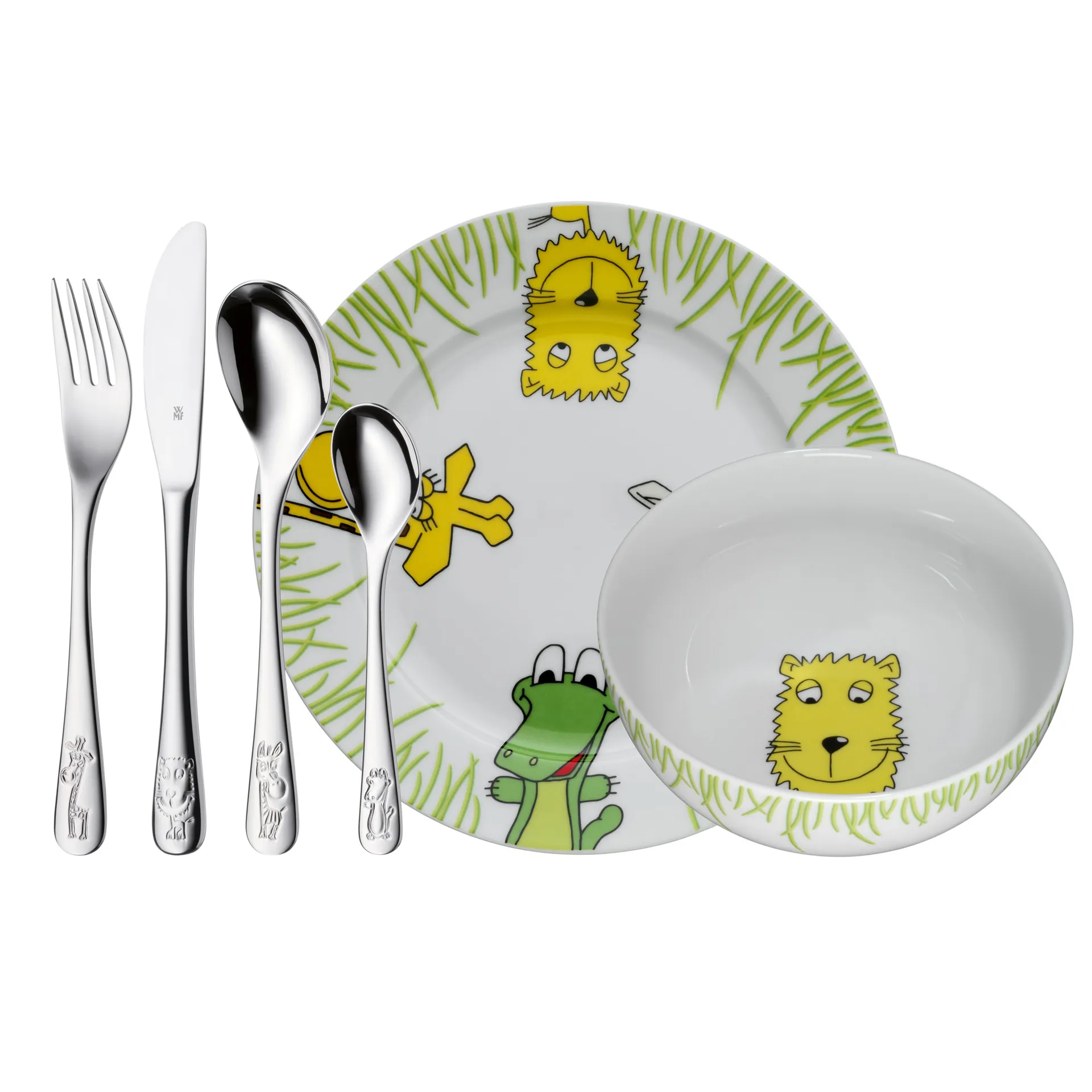 WMF children's dinnerware 6 pieces, Safari WMF