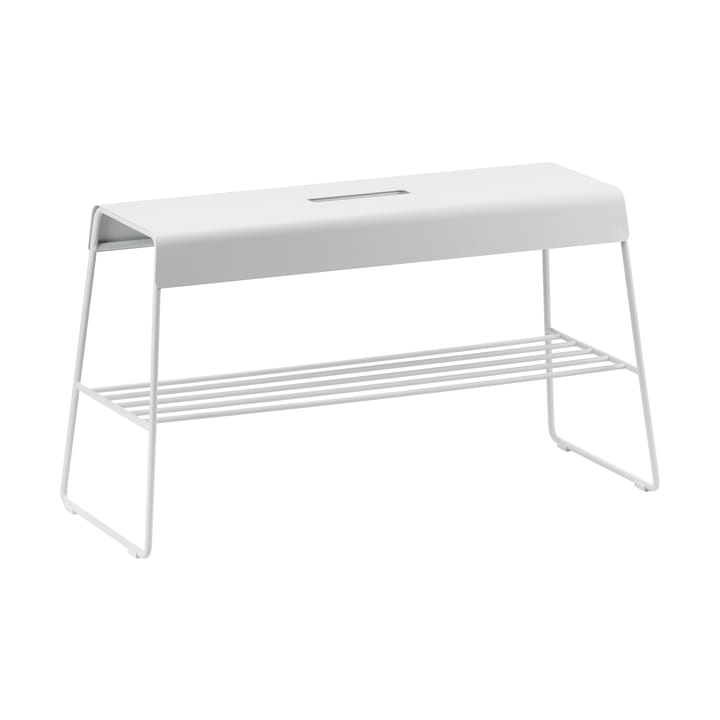 A-bench outdoor bench with shelf 45 cm, Soft Grey Zone Denmark