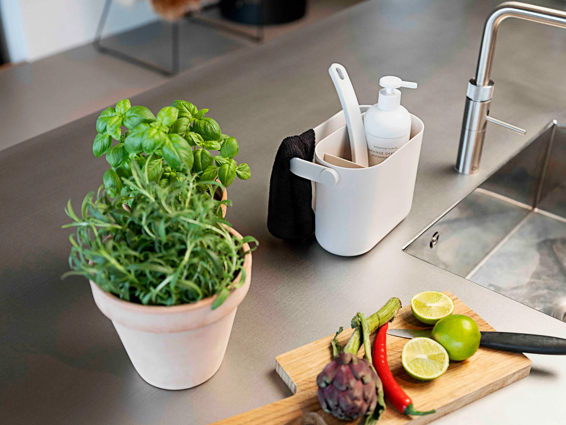 Circular sink organiser 3 pieces, Warm grey Zone Denmark