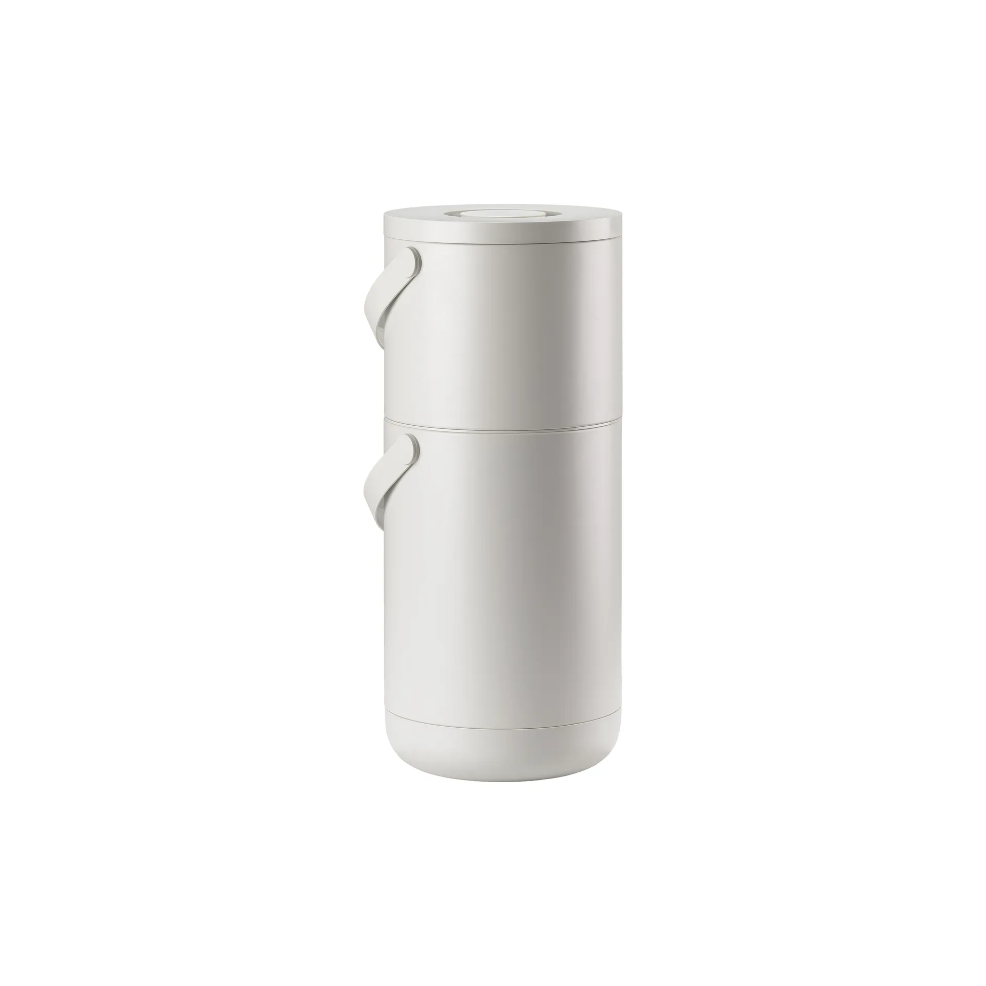 Circular Trash Can 22+12 L, Warm gray Zone Denmark